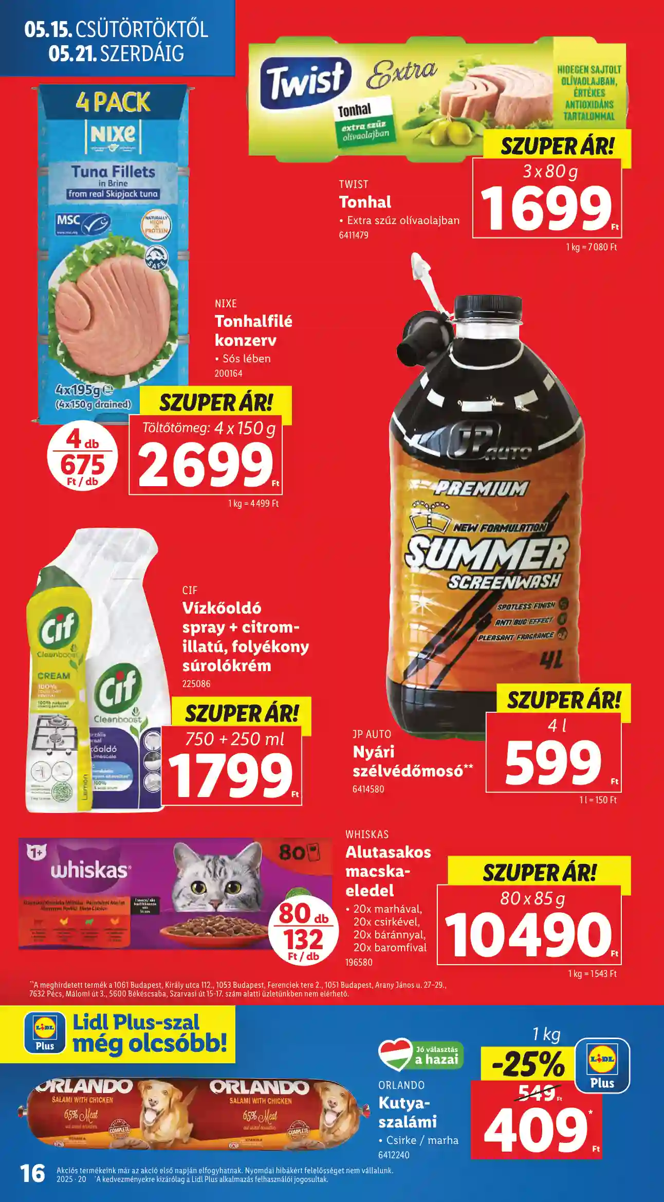 Lidl akciós újság 20. hét (Érvényes 05.15-től) (8 oldal)
