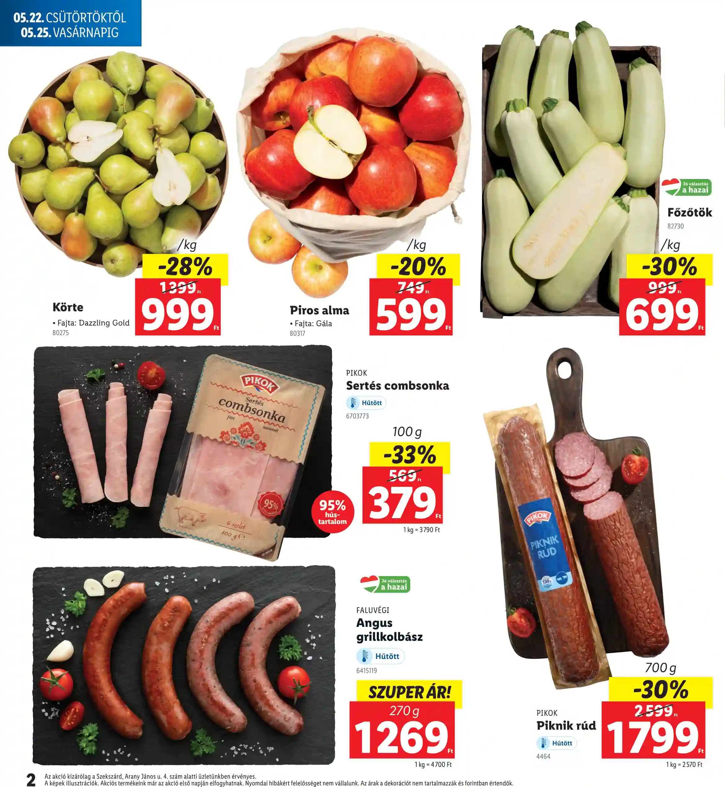 Lidl akciós újság 21. hét (Regionális akciók – Szekszárd) (2 oldal)