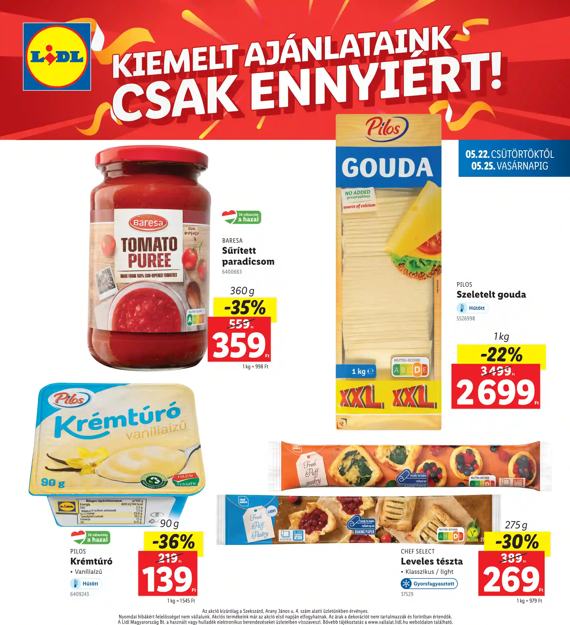 Lidl akciós újság 21. hét (Regionális akciók – Szekszárd) (4 oldal)