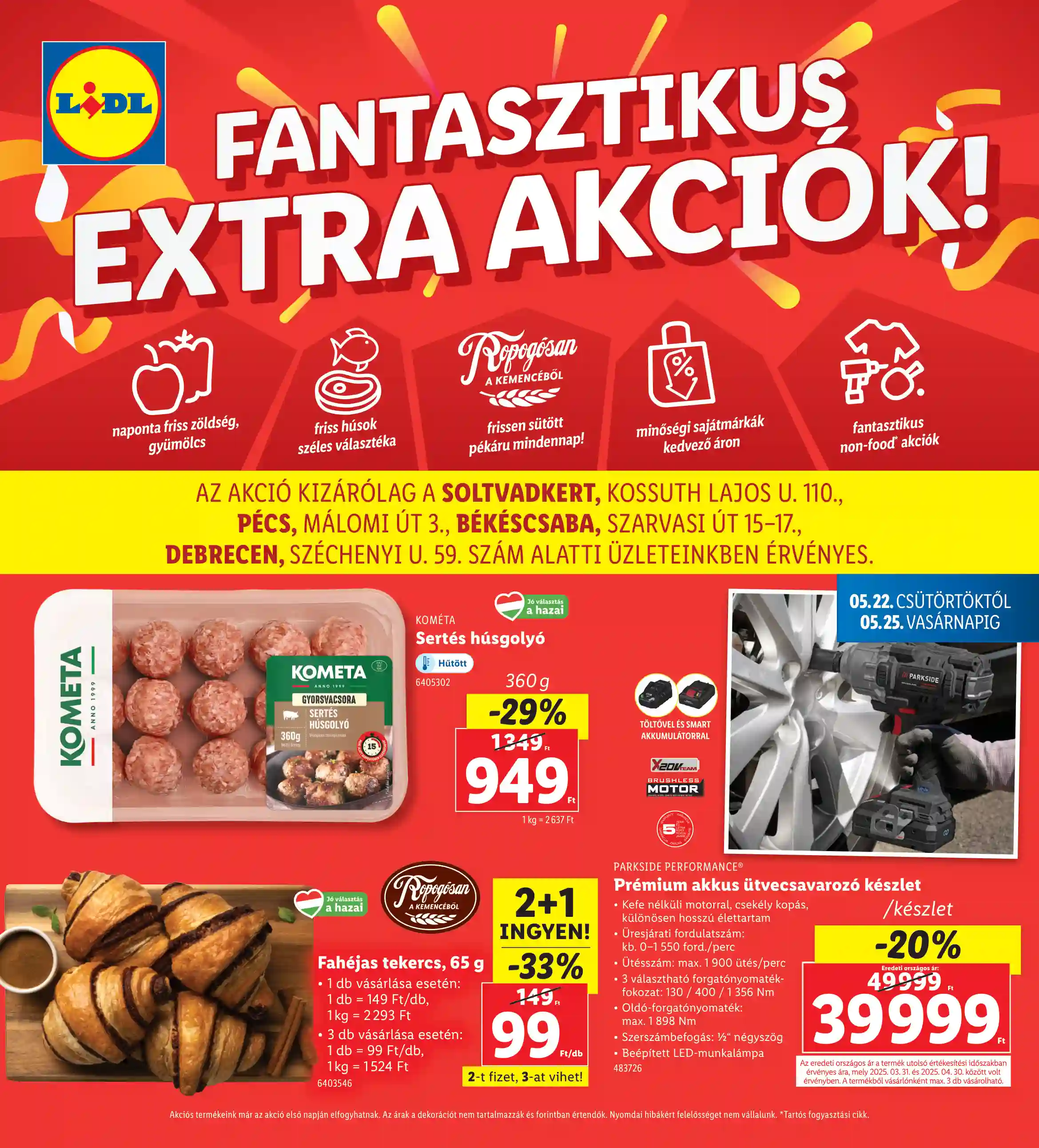 LIDL Regionális akciók 21.hét