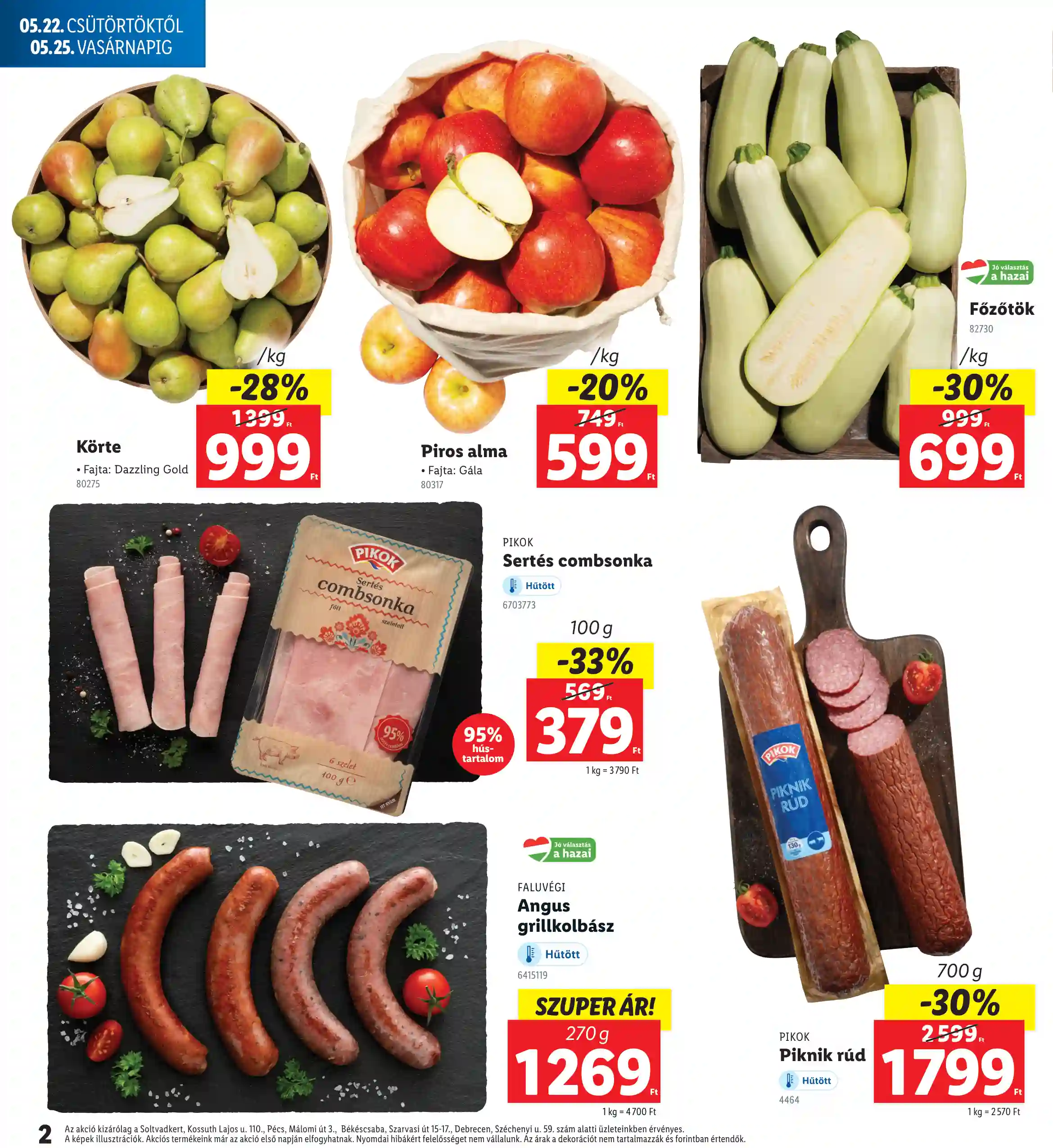 Lidl akciós újság 21. hét (Regionális akciók) (2 oldal)