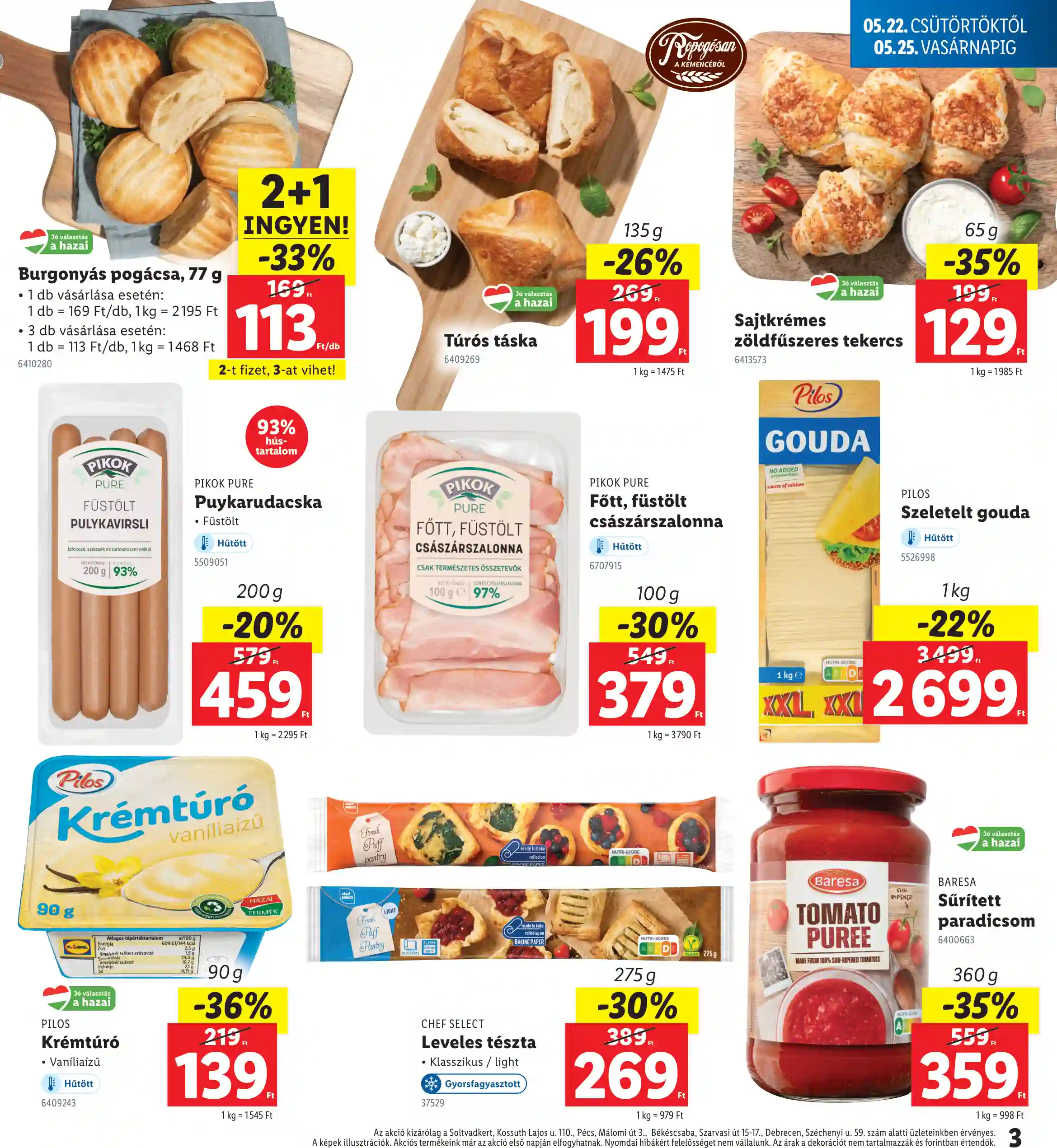 Lidl akciós újság 21. hét (Regionális akciók) (3 oldal)