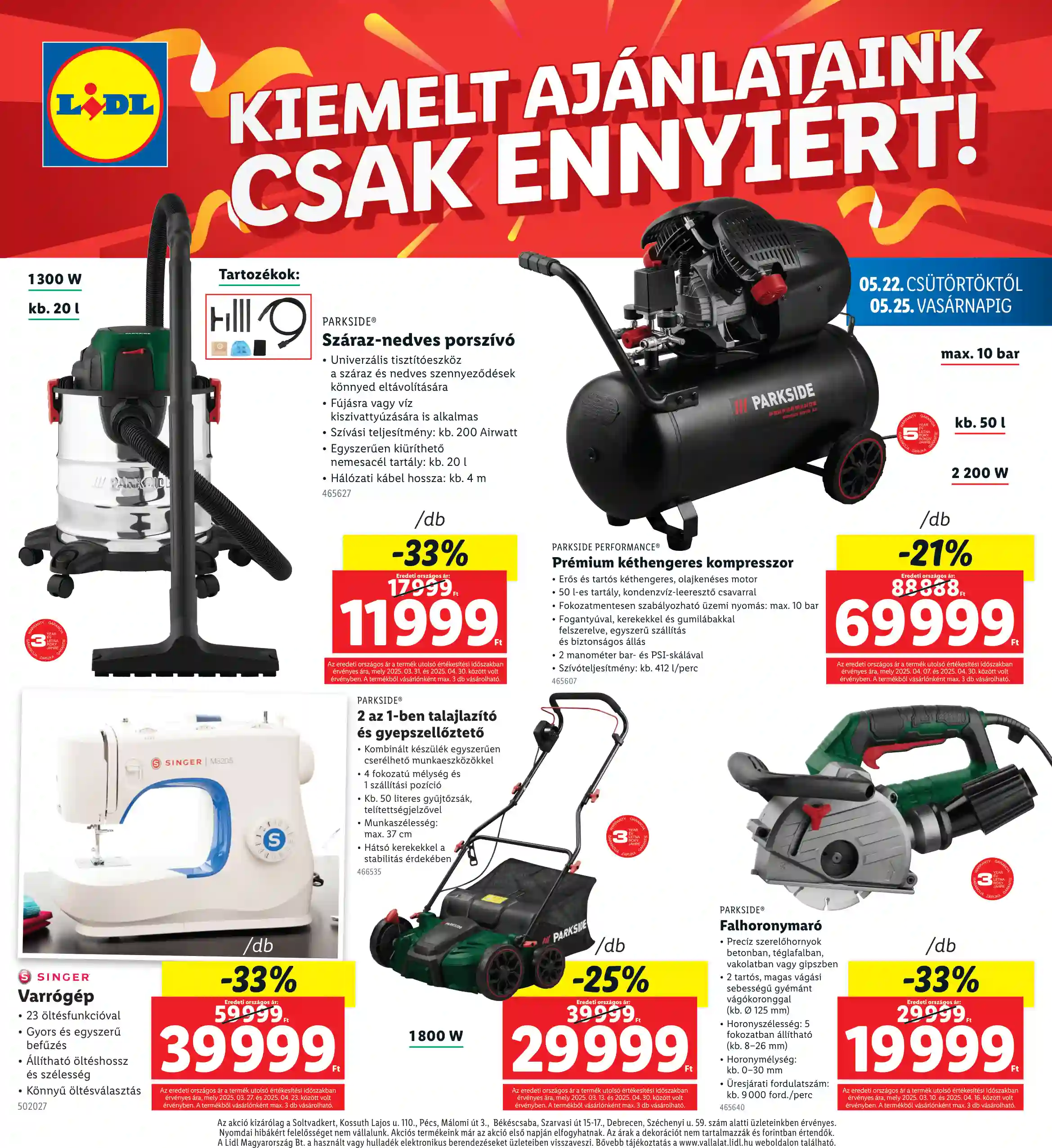 Lidl akciós újság 21. hét (Regionális akciók) (4 oldal)