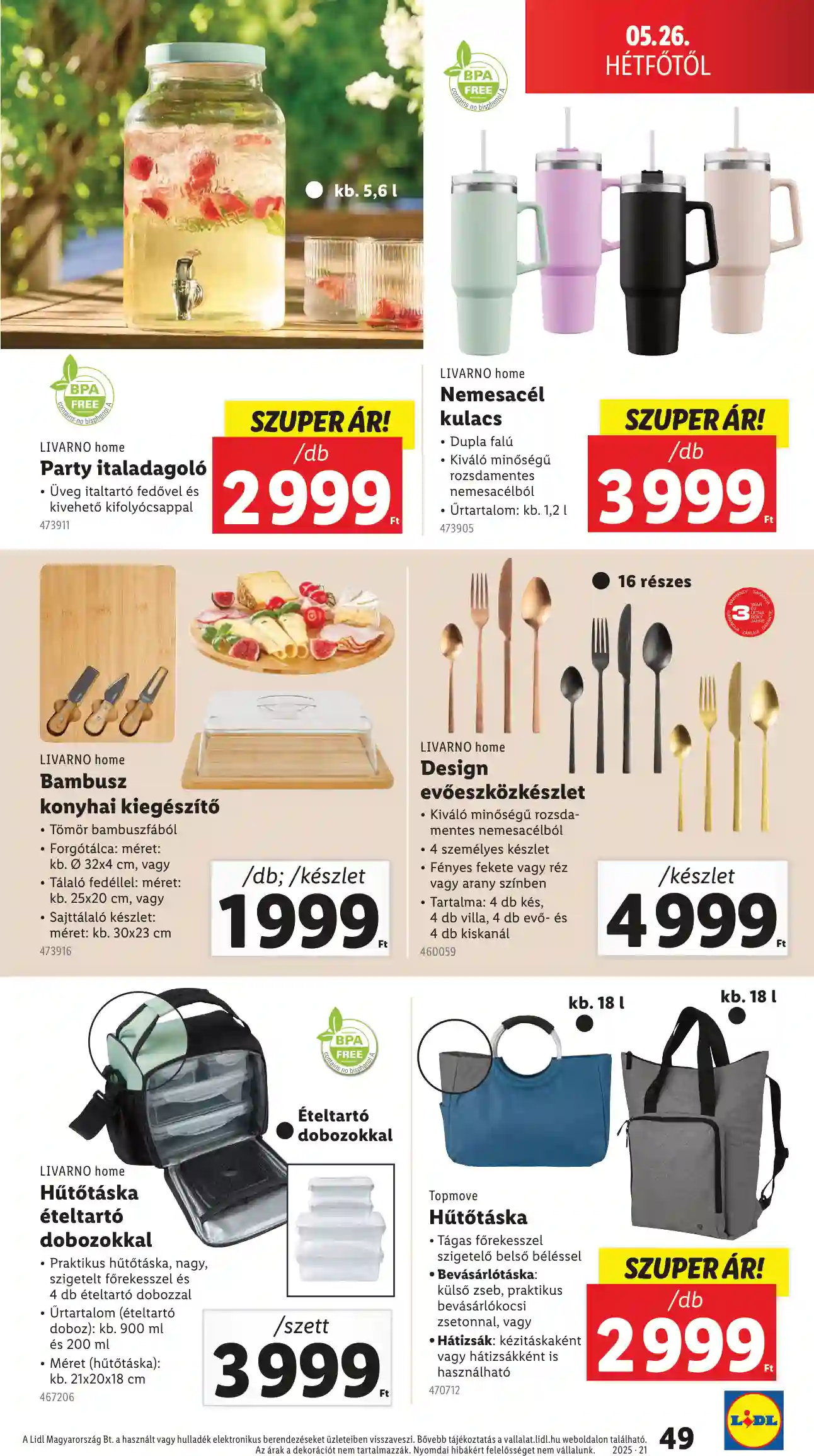 Lidl akciós újság 21. hét (Érvényes 05.22-től) (44 oldal)