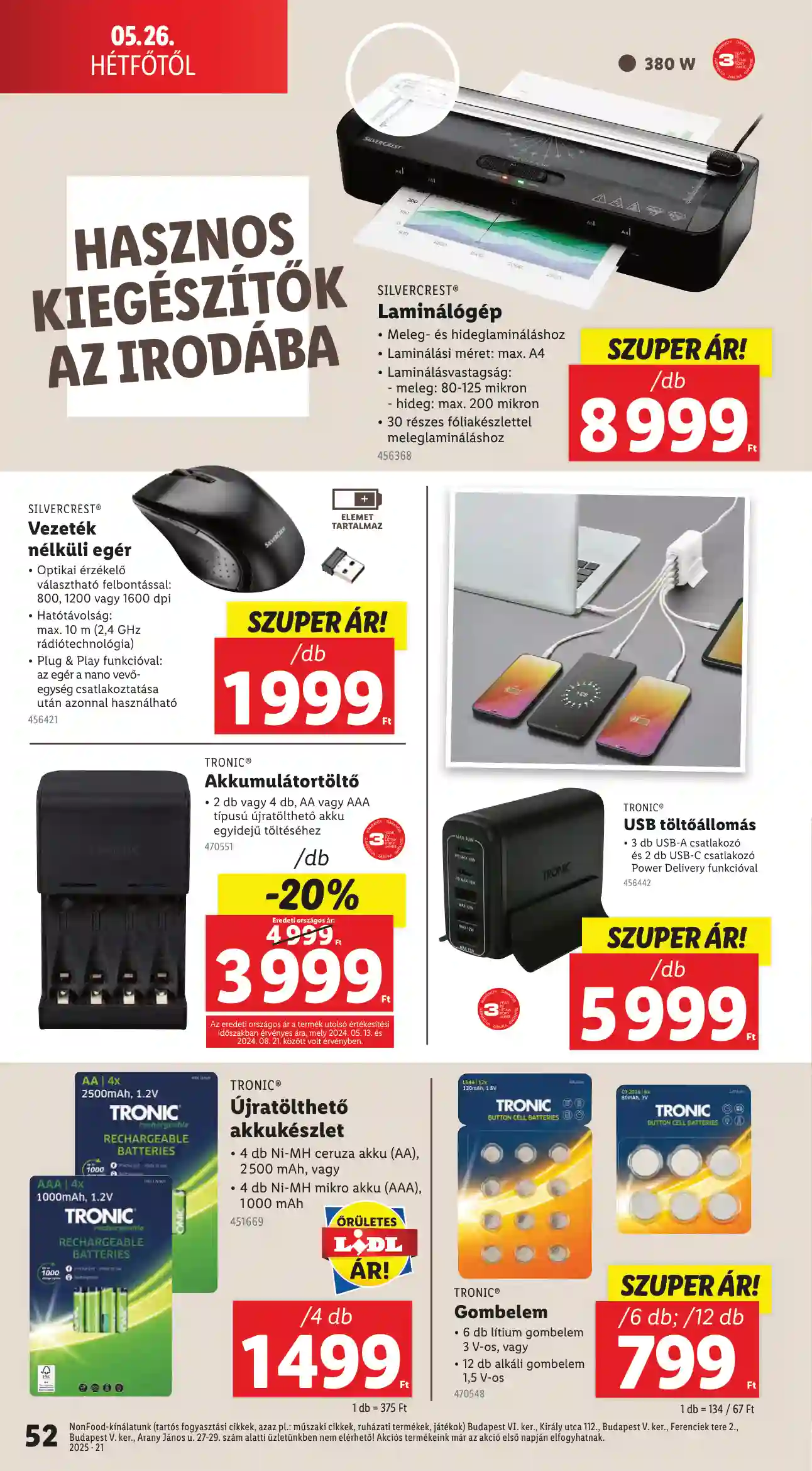 Lidl akciós újság 21. hét (Érvényes 05.22-től) (48 oldal)