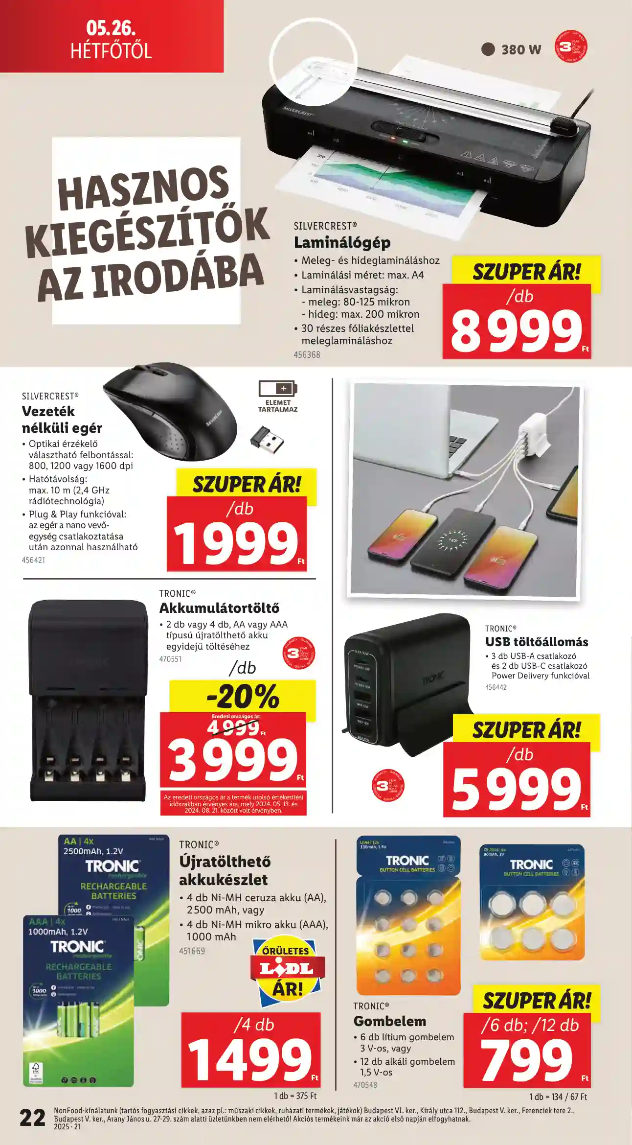 Lidl akciós újság 21. hét (Érvényes 05.22-től) (15 oldal)