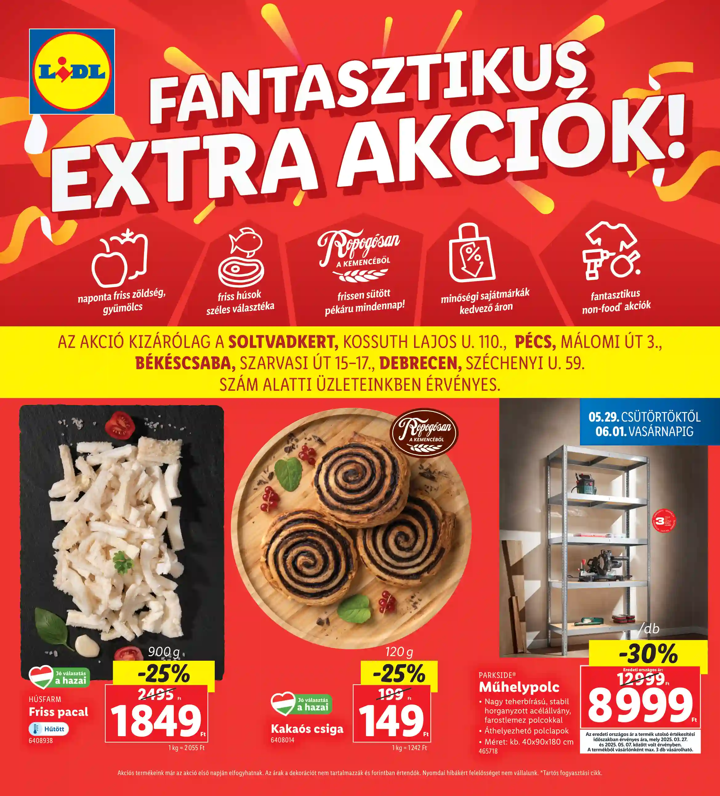 LIDL Regionális akciók 22.hét
