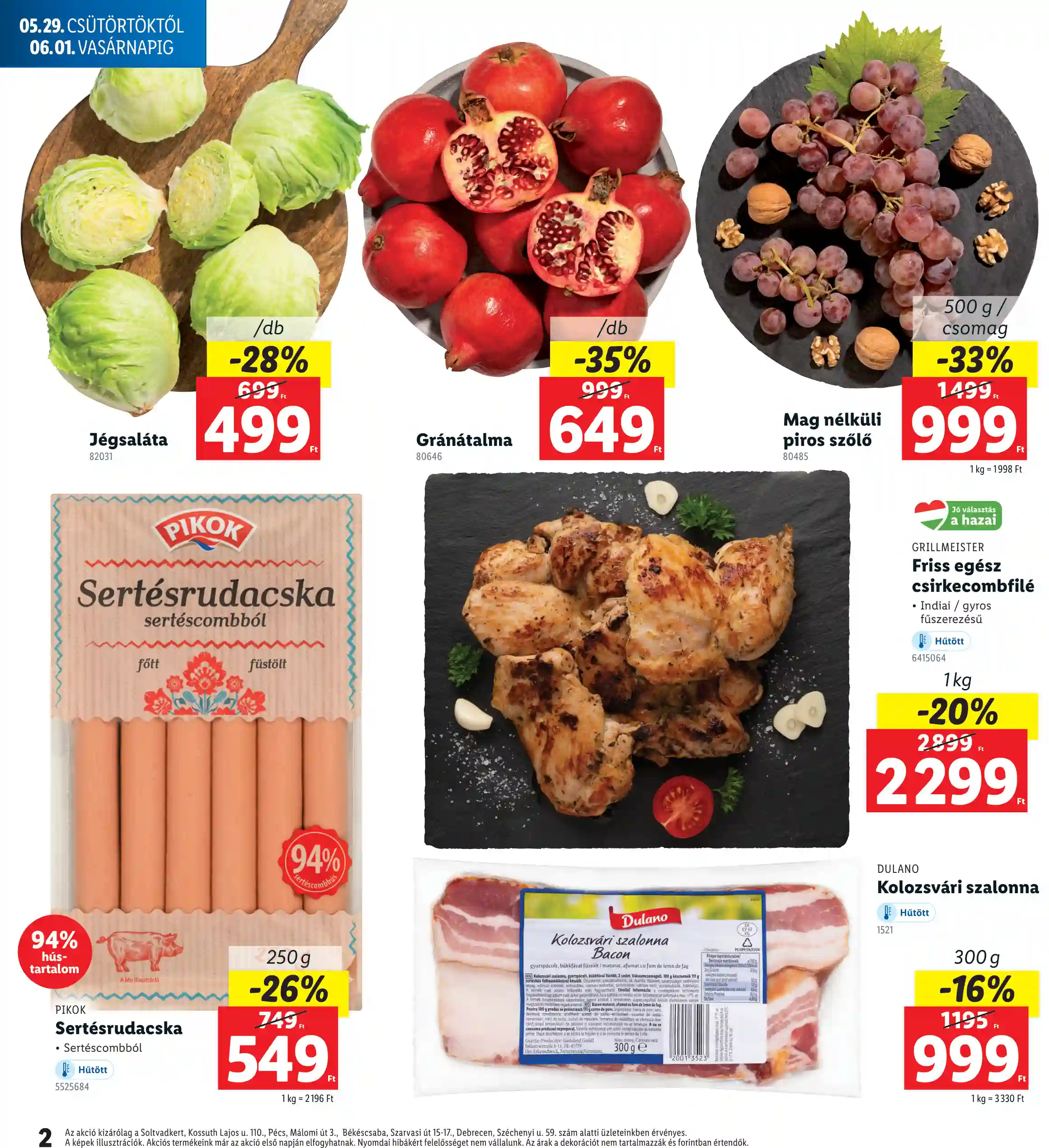 Lidl akciós újság 22. hét (Regionális akciók) (2 oldal)