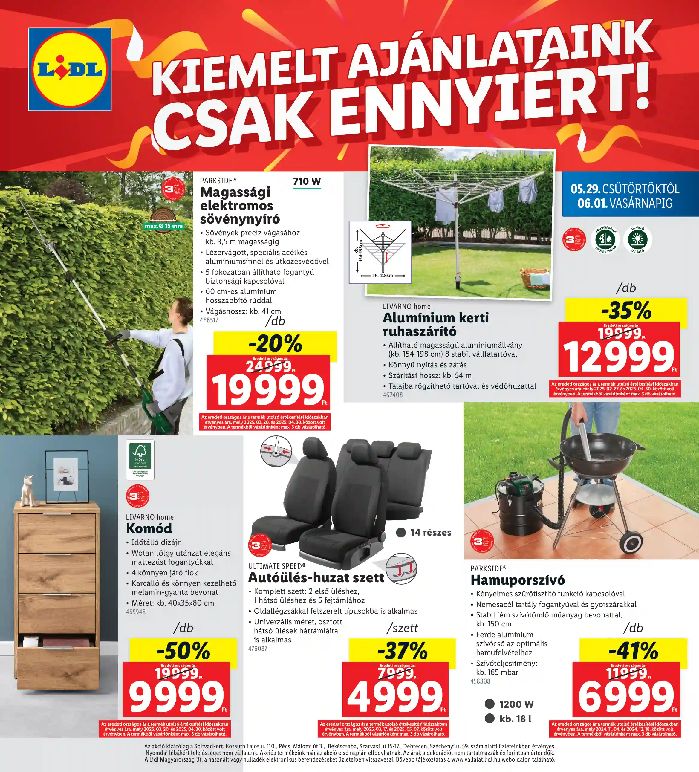 Lidl akciós újság 22. hét (Regionális akciók) (4 oldal)