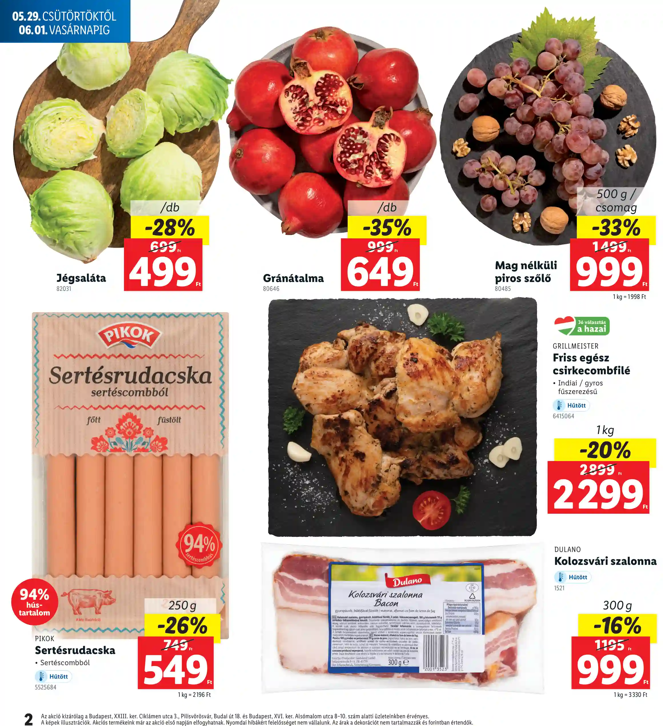 Lidl akciós újság 22. hét (Regionális akciók) (2 oldal)