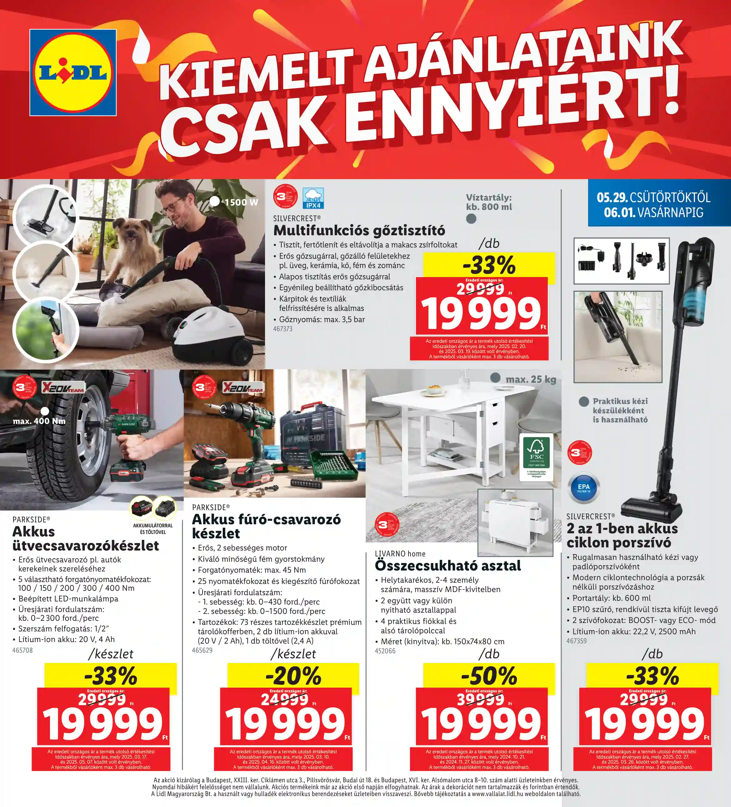 Lidl akciós újság 22. hét (Regionális akciók) (4 oldal)