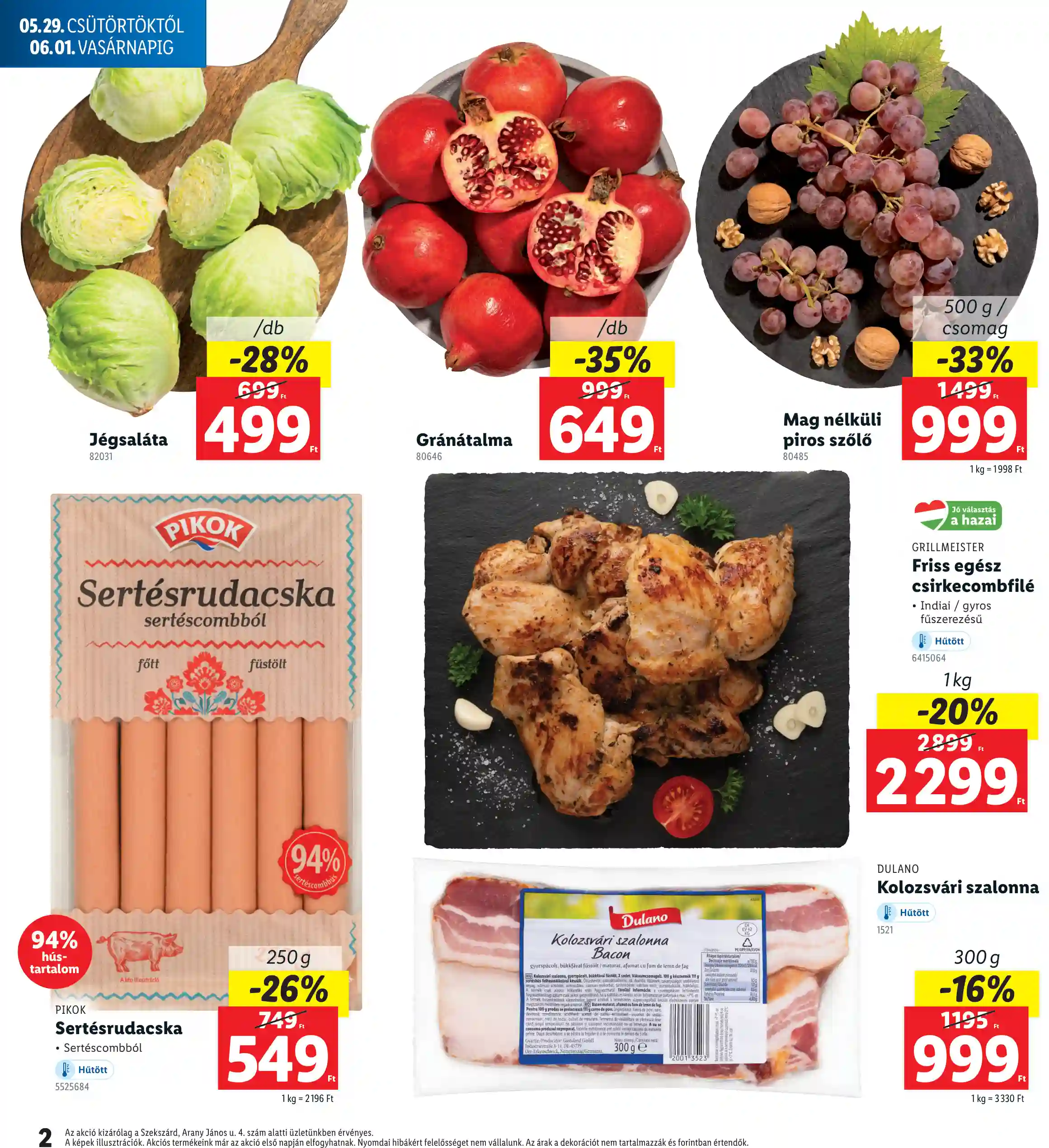 Lidl akciós újság 22. hét (Regionális akciók – Szekszárd) (2 oldal)
