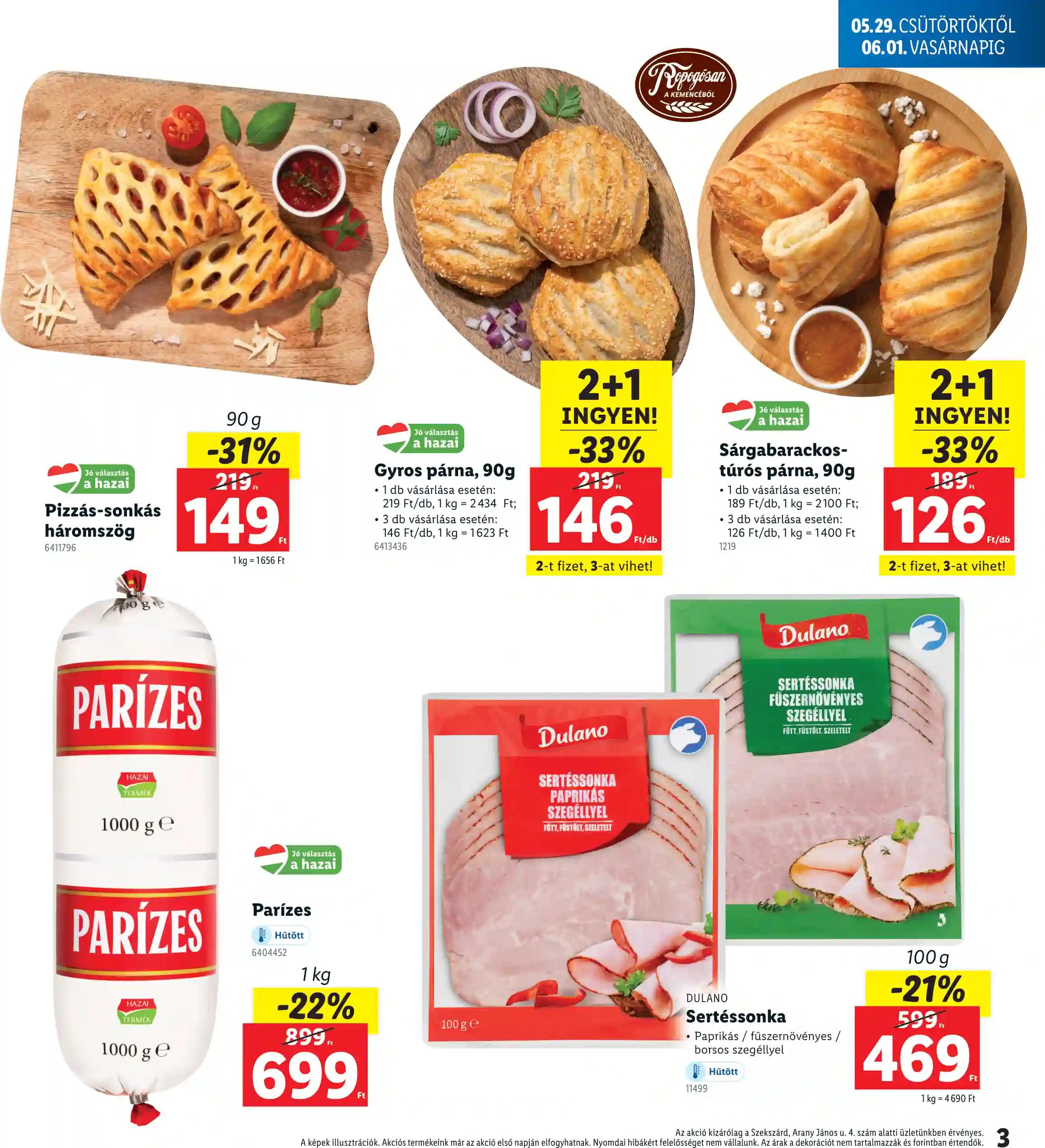 Lidl akciós újság 22. hét (Regionális akciók – Szekszárd) (3 oldal)