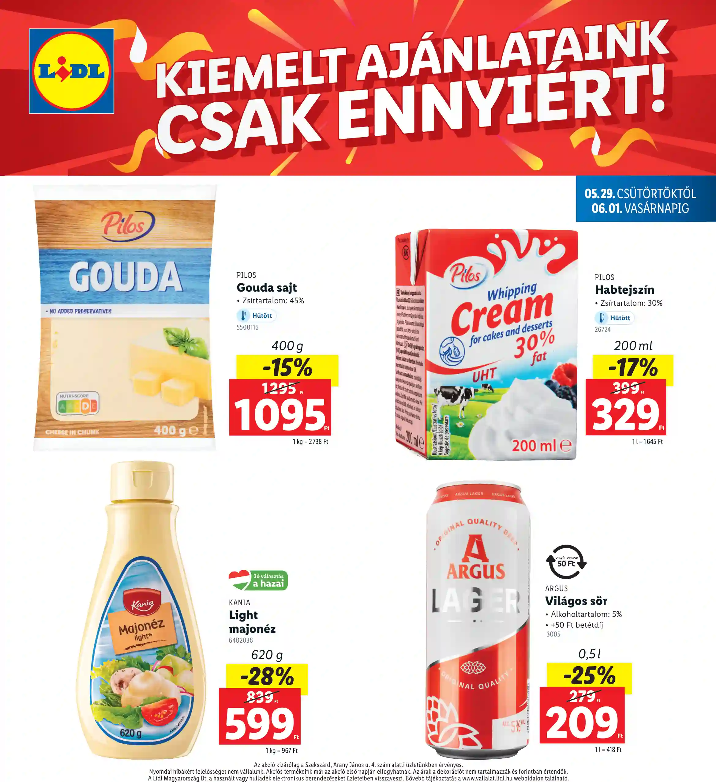 Lidl akciós újság 22. hét (Regionális akciók – Szekszárd) (4 oldal)