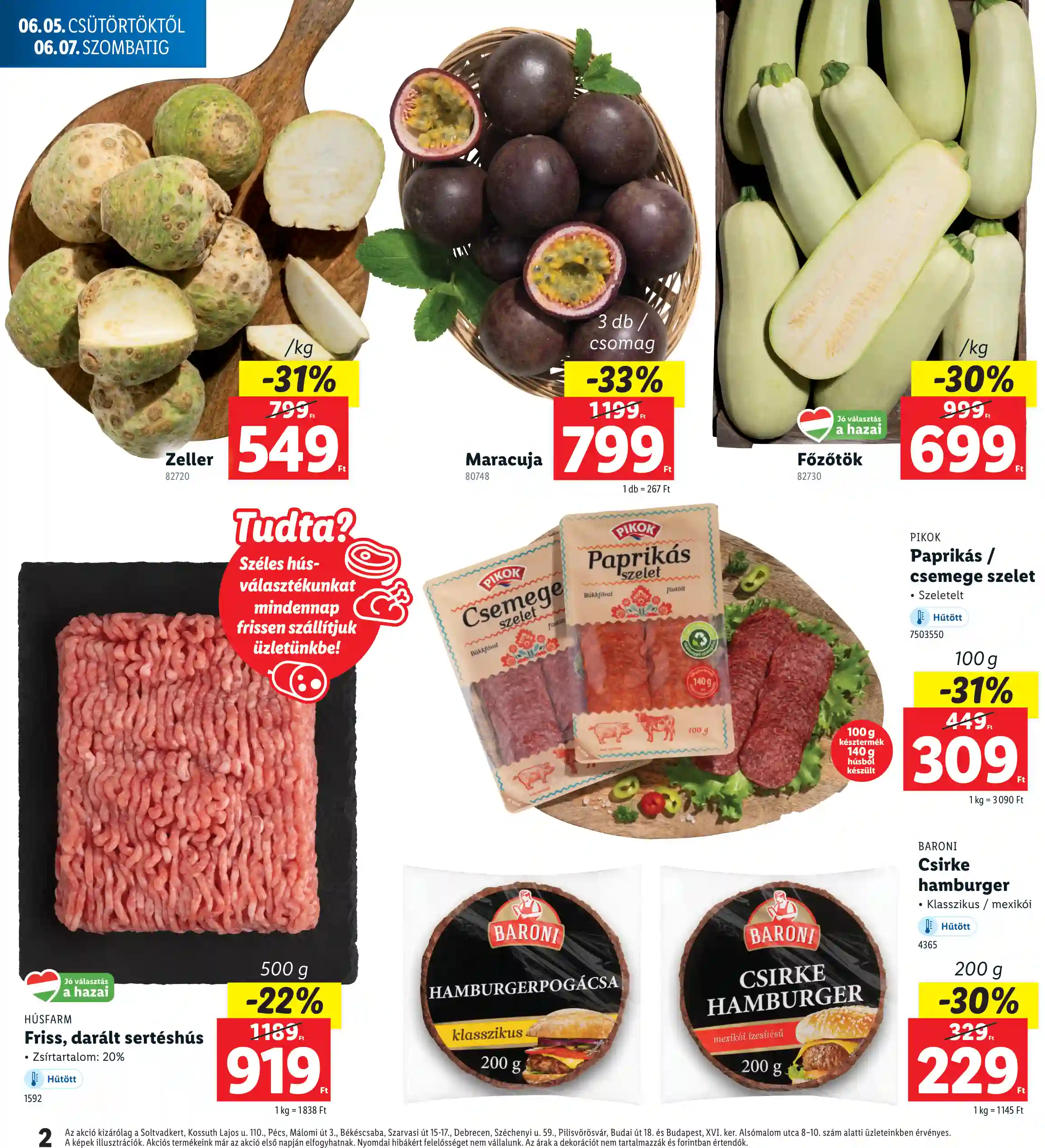 Lidl akciós újság 23. hét (Regionális akciók) (2 oldal)