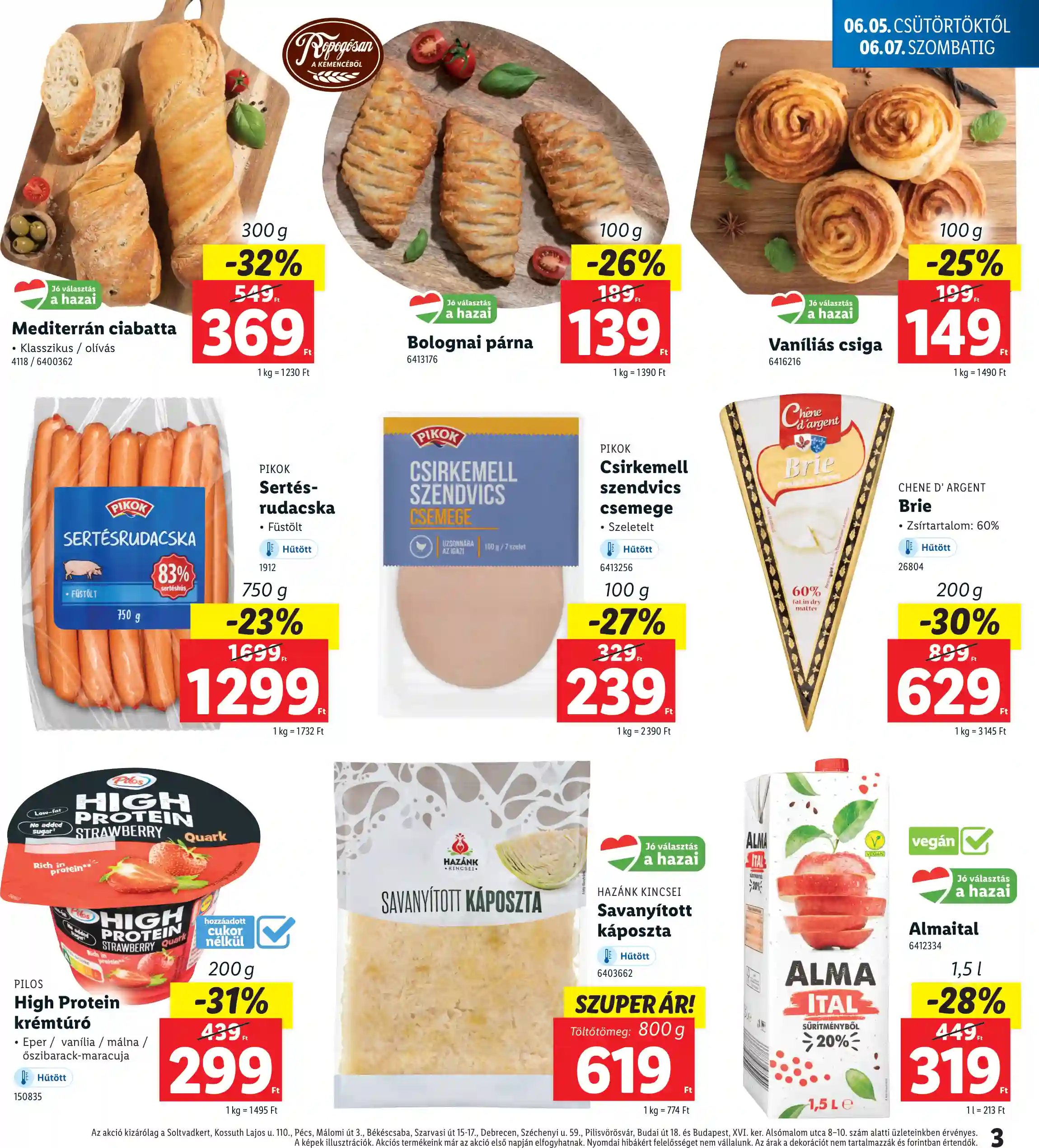 Lidl akciós újság 23. hét (Regionális akciók) (3 oldal)