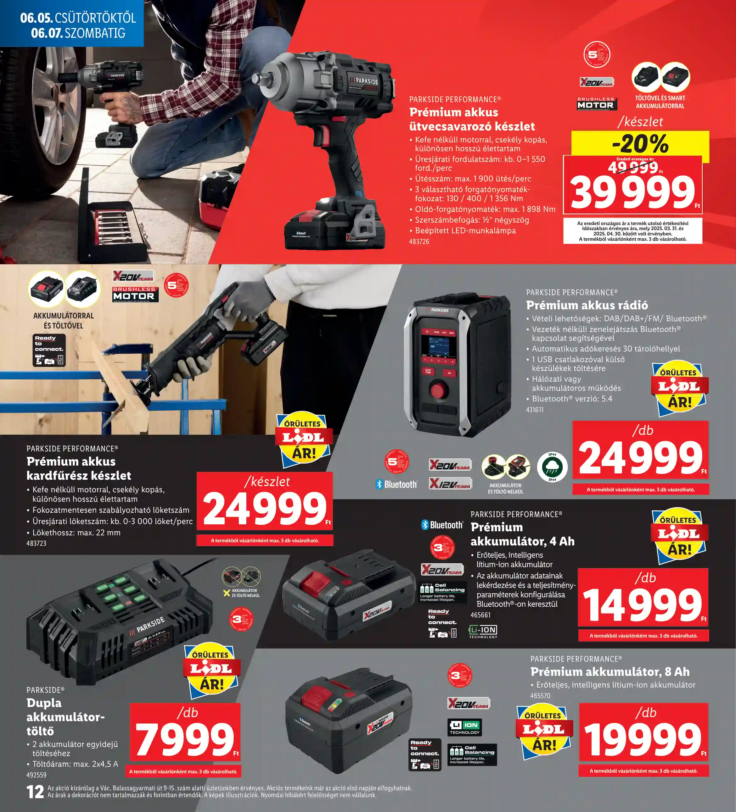 Lidl akciós újság 23. hét (Nyitási akciók – Vác) (4 oldal)