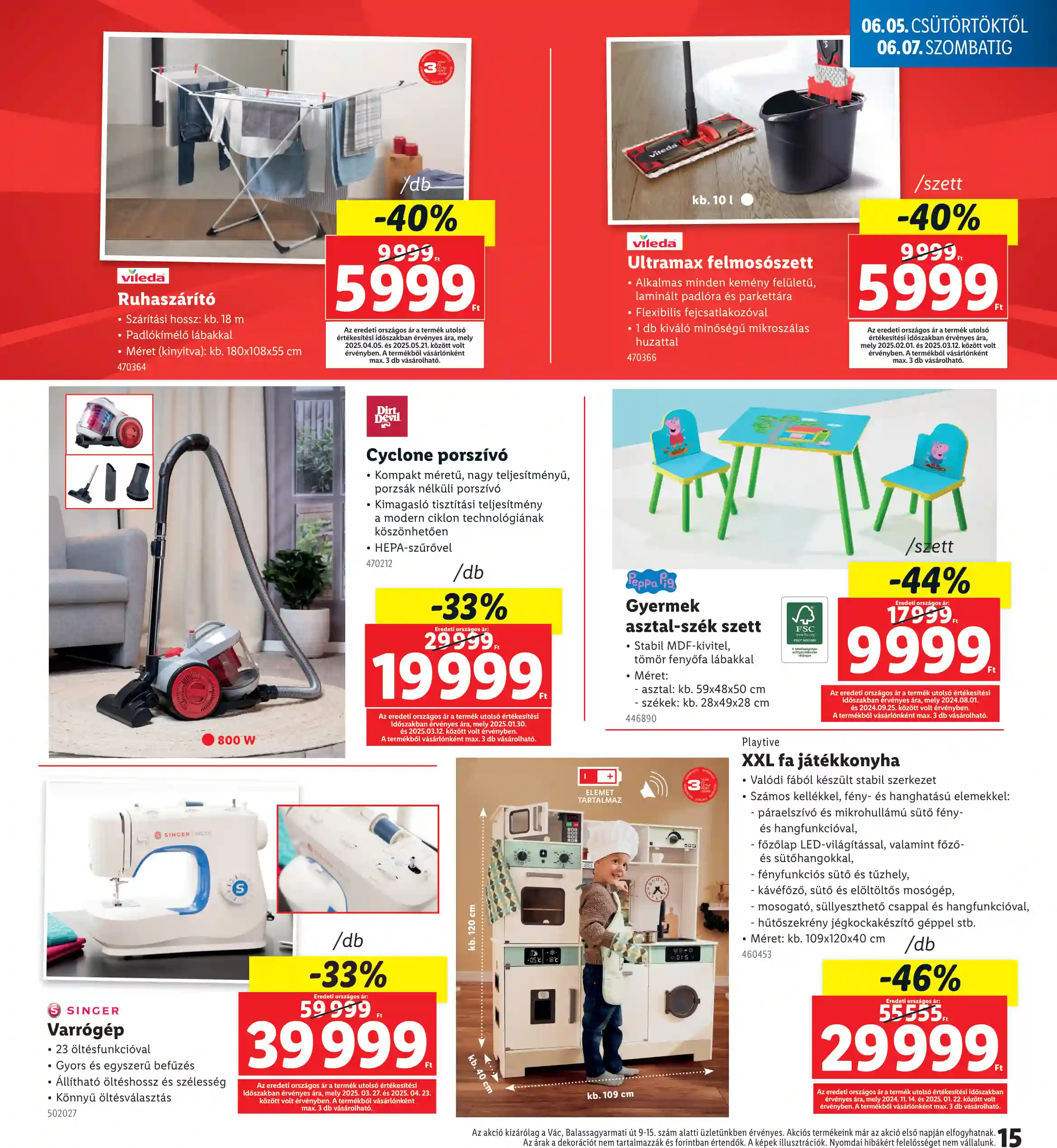 Lidl akciós újság 23. hét (Nyitási akciók – Vác) (7 oldal)