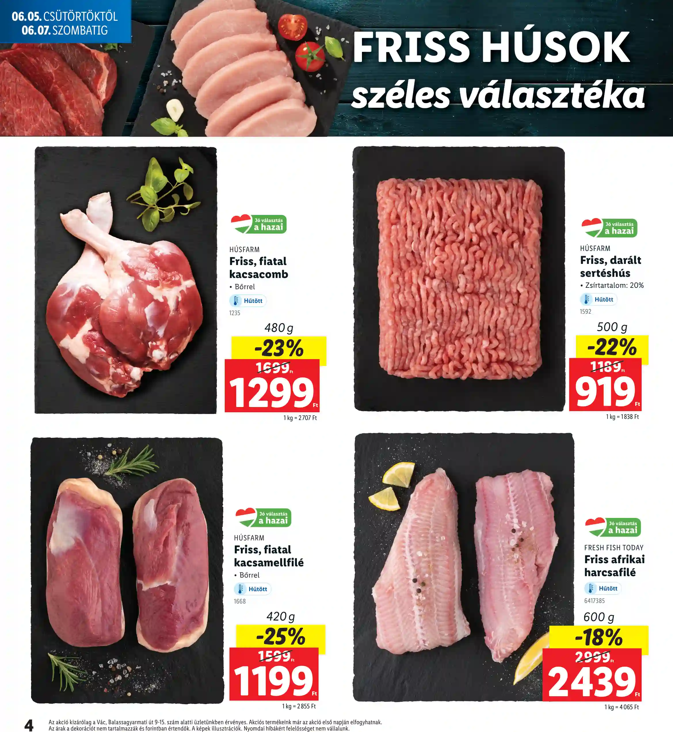 Lidl akciós újság 23. hét (Nyitási akciók – Vác) (10 oldal)