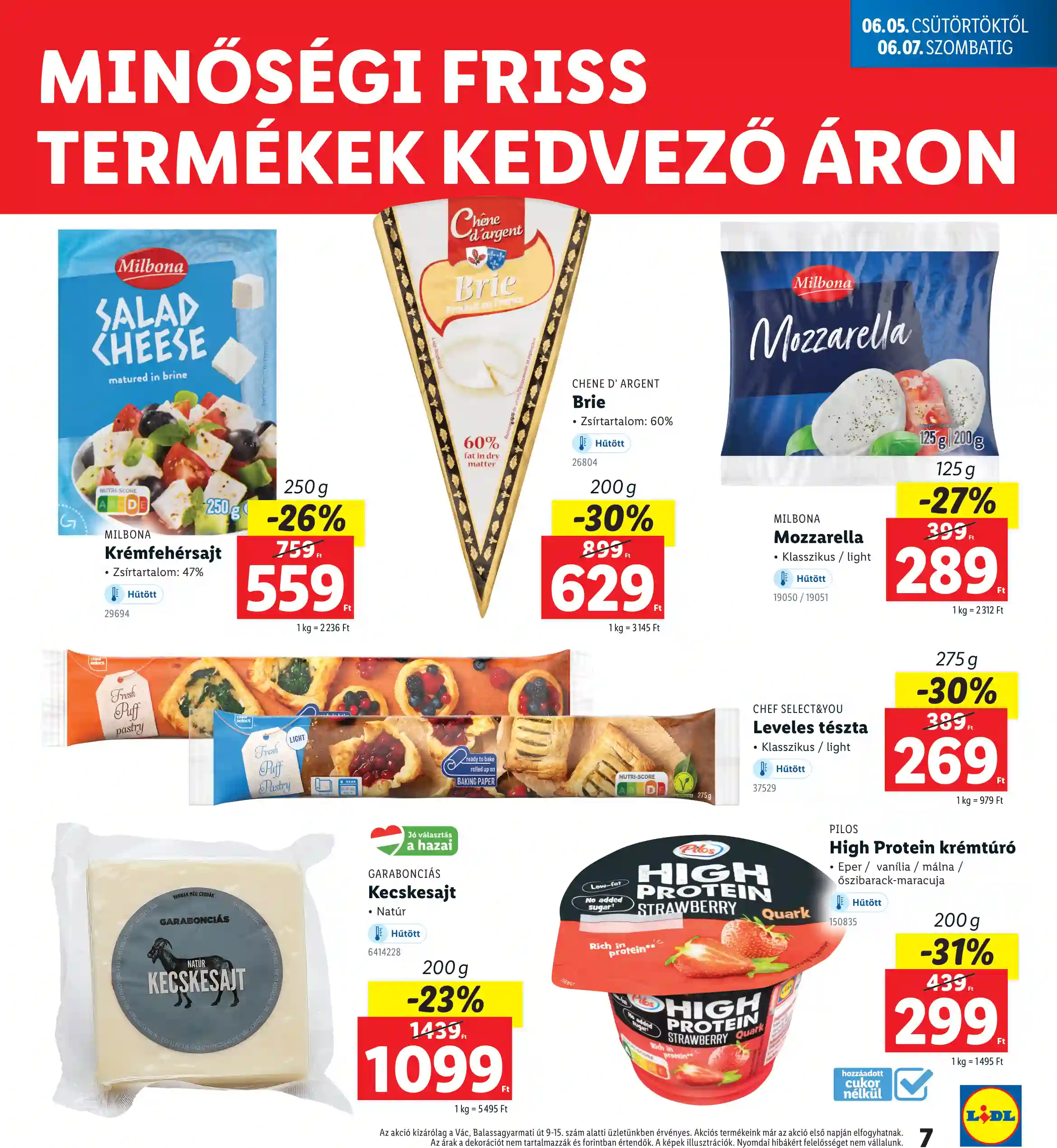 Lidl akciós újság 23. hét (Nyitási akciók – Vác) (13 oldal)