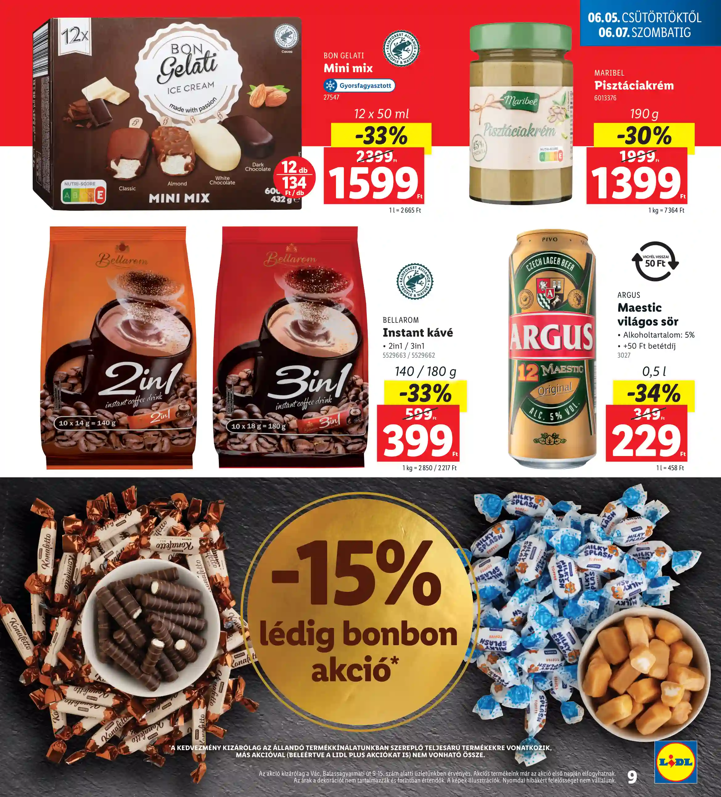 Lidl akciós újság 23. hét (Nyitási akciók – Vác) (15 oldal)