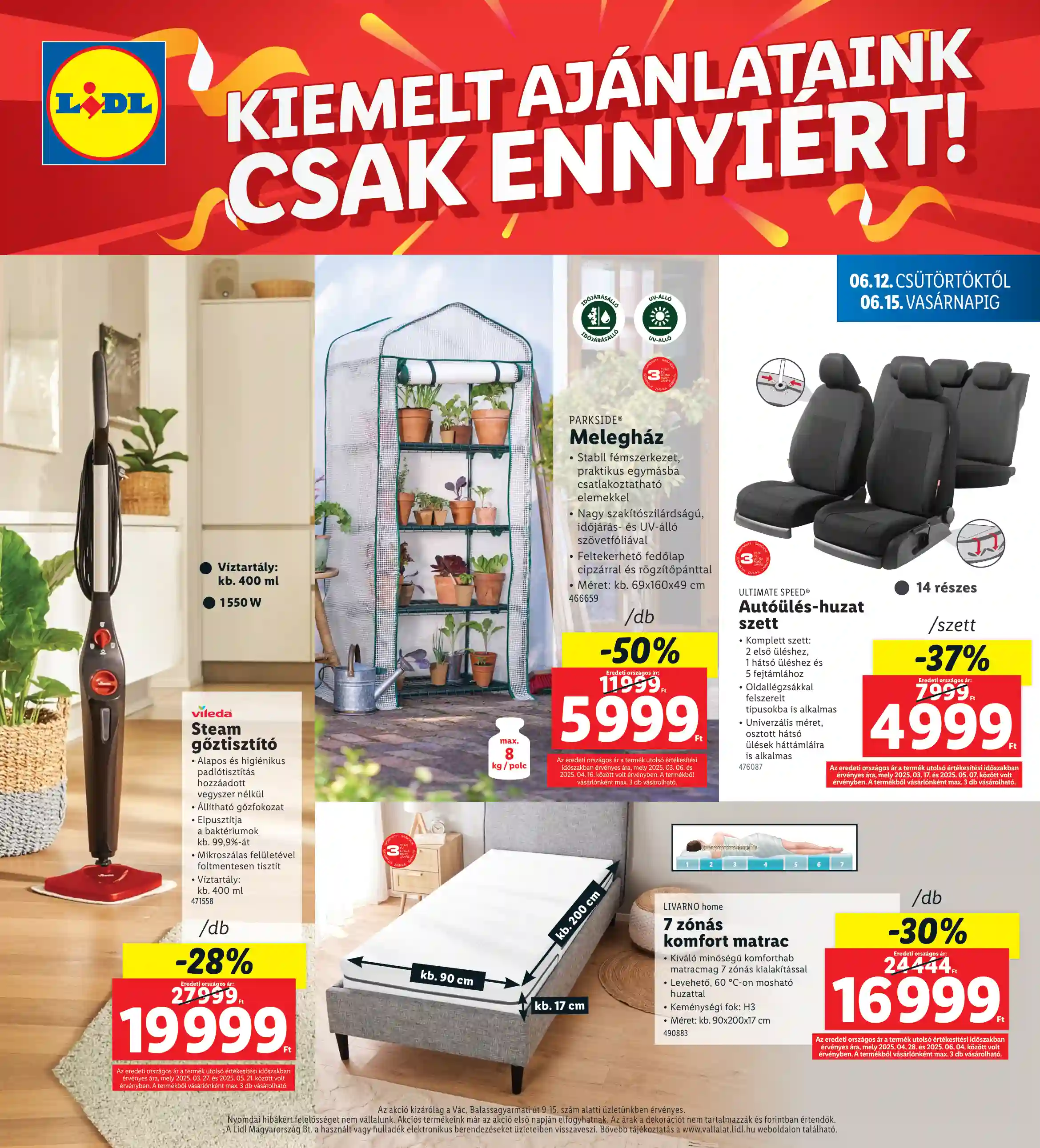 Lidl akciós újság 24. hét (Regionális akciók – Vác) (8 oldal)