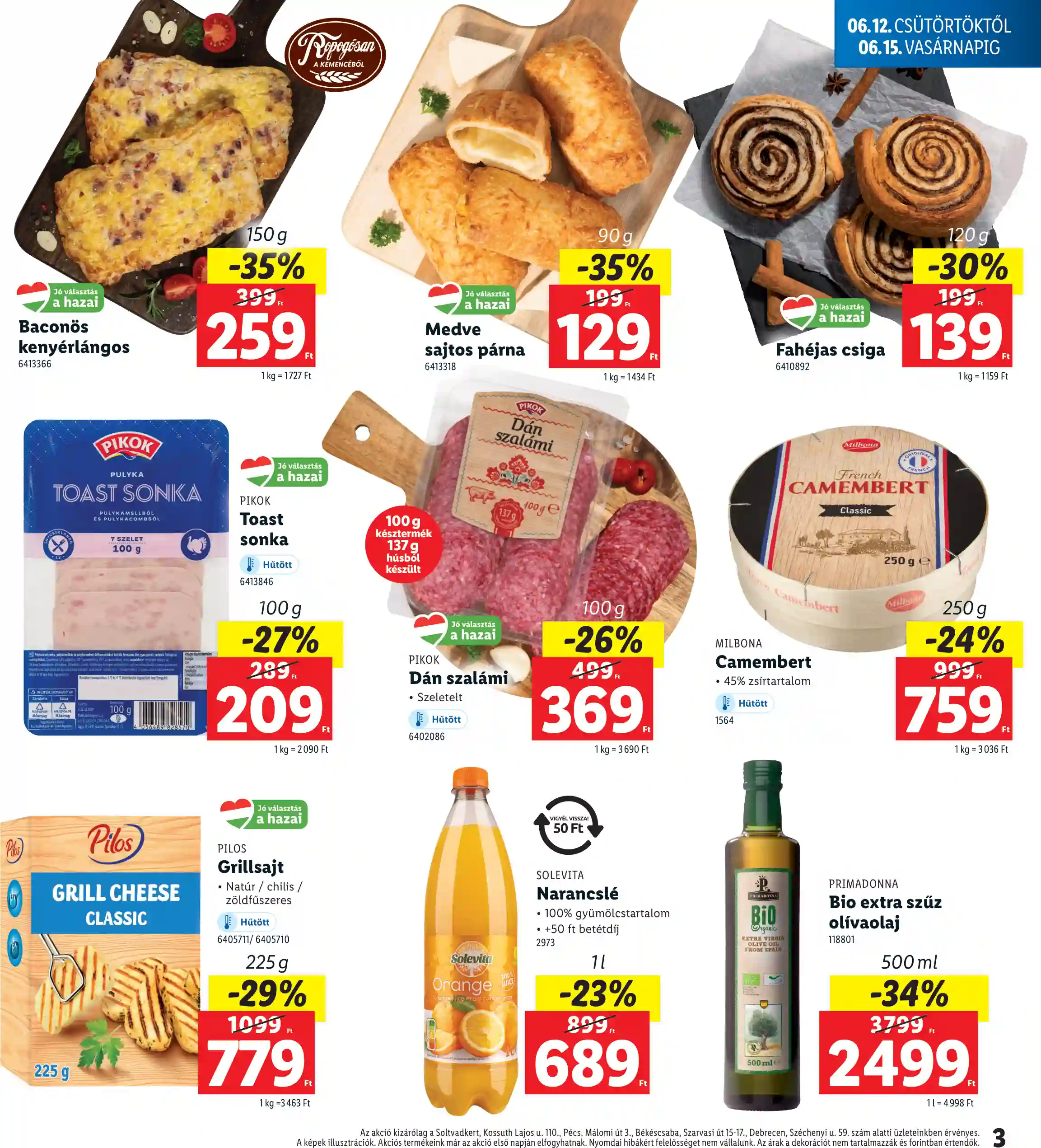 Lidl akciós újság 24. hét (Regionális akciók) (3 oldal)