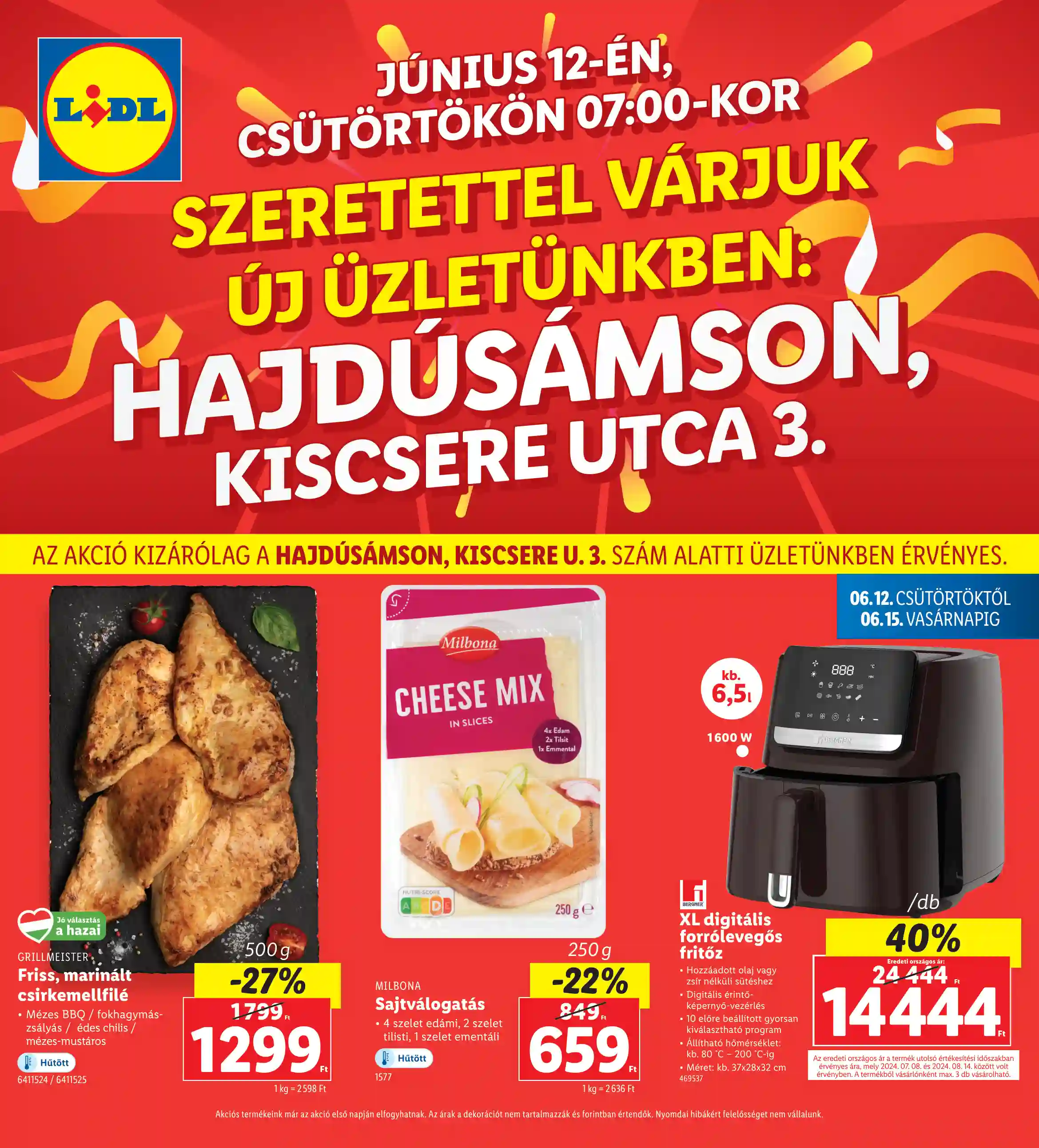 LIDL Nyitási akciók – Hajdúsámson 24.hét