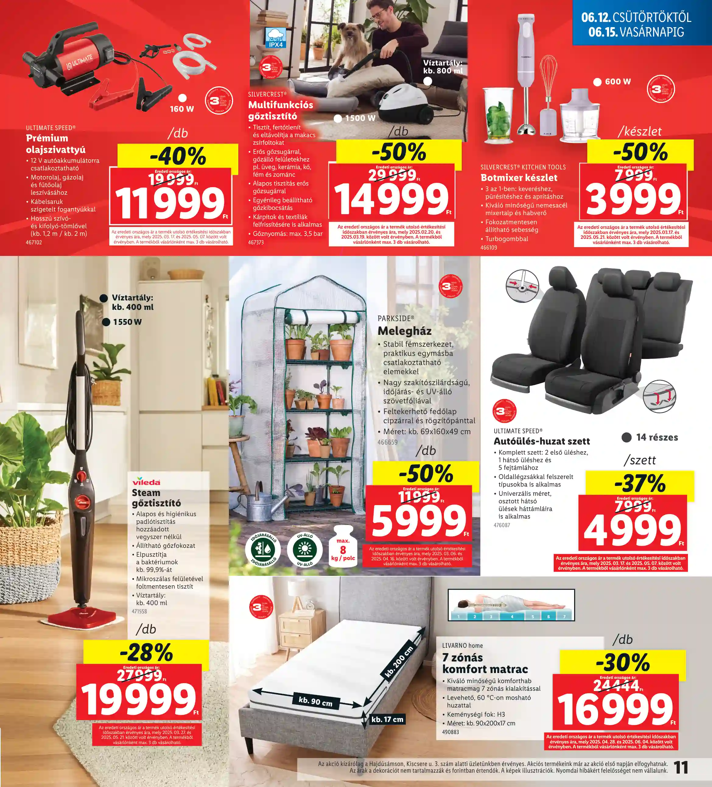 Lidl akciós újság 24. hét (Nyitási akciók – Hajdúsámson) (3 oldal)