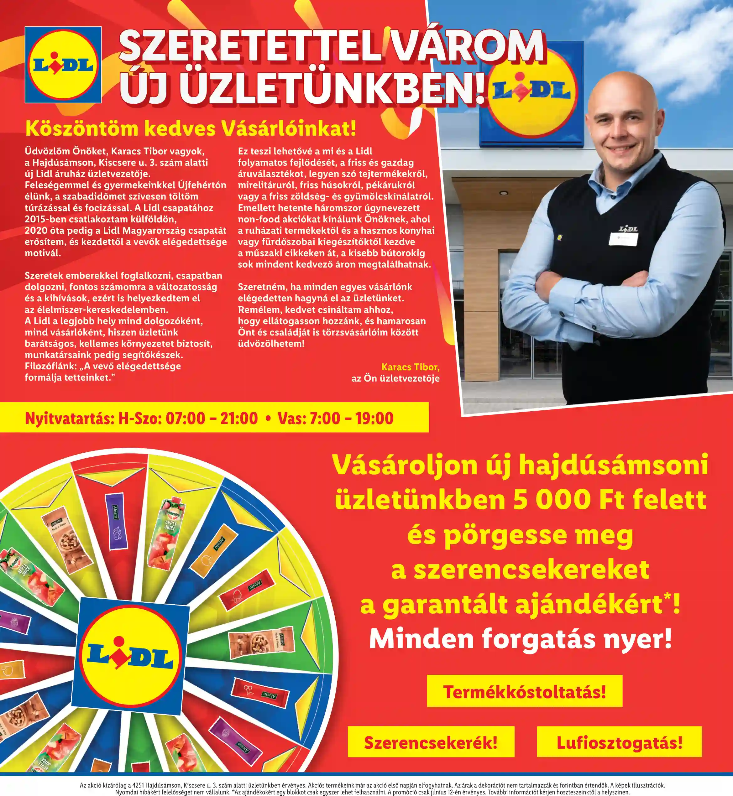 Lidl akciós újság 24. hét (Nyitási akciók – Hajdúsámson) (4 oldal)