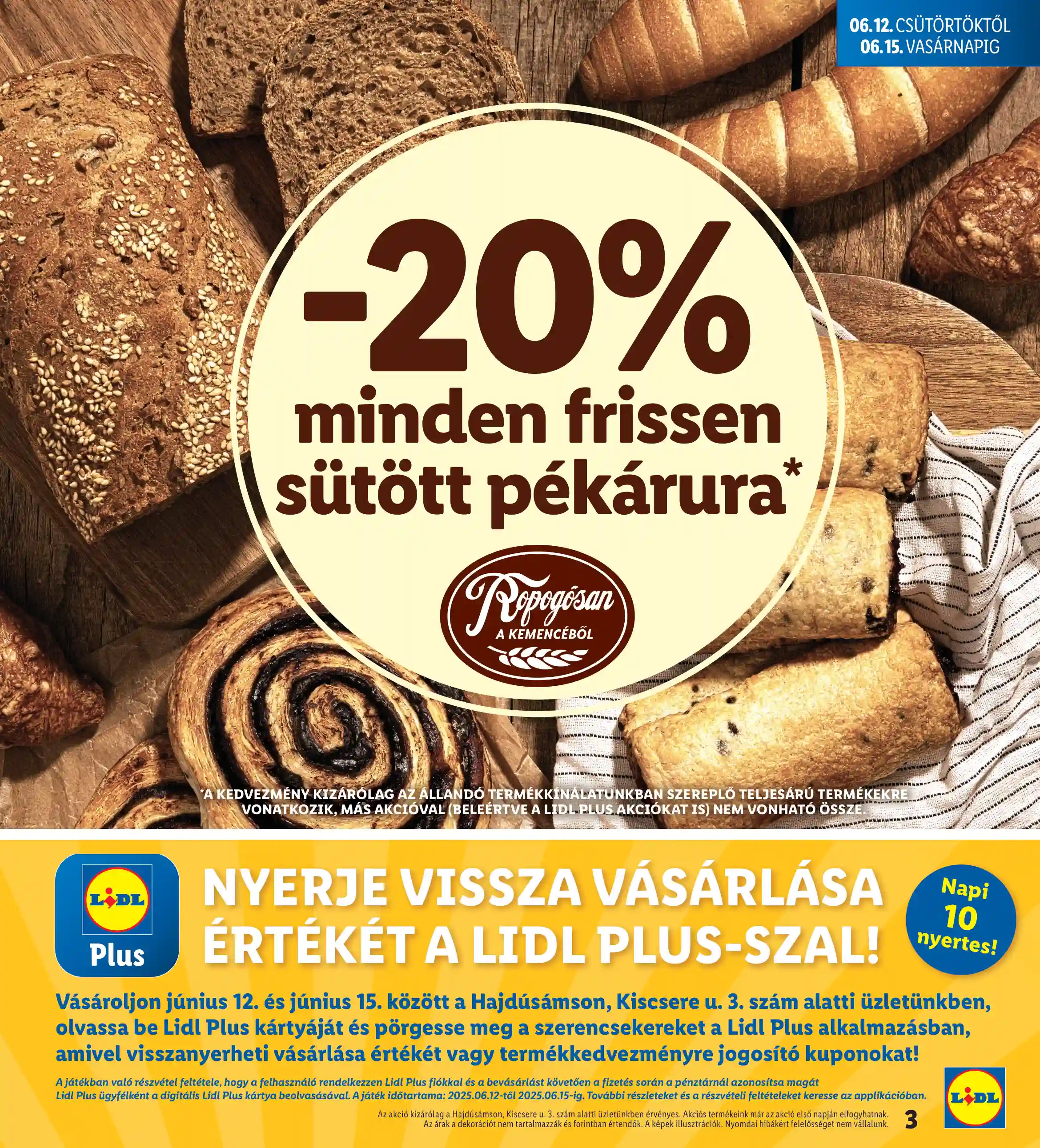 Lidl akciós újság 24. hét (Nyitási akciók – Hajdúsámson) (5 oldal)