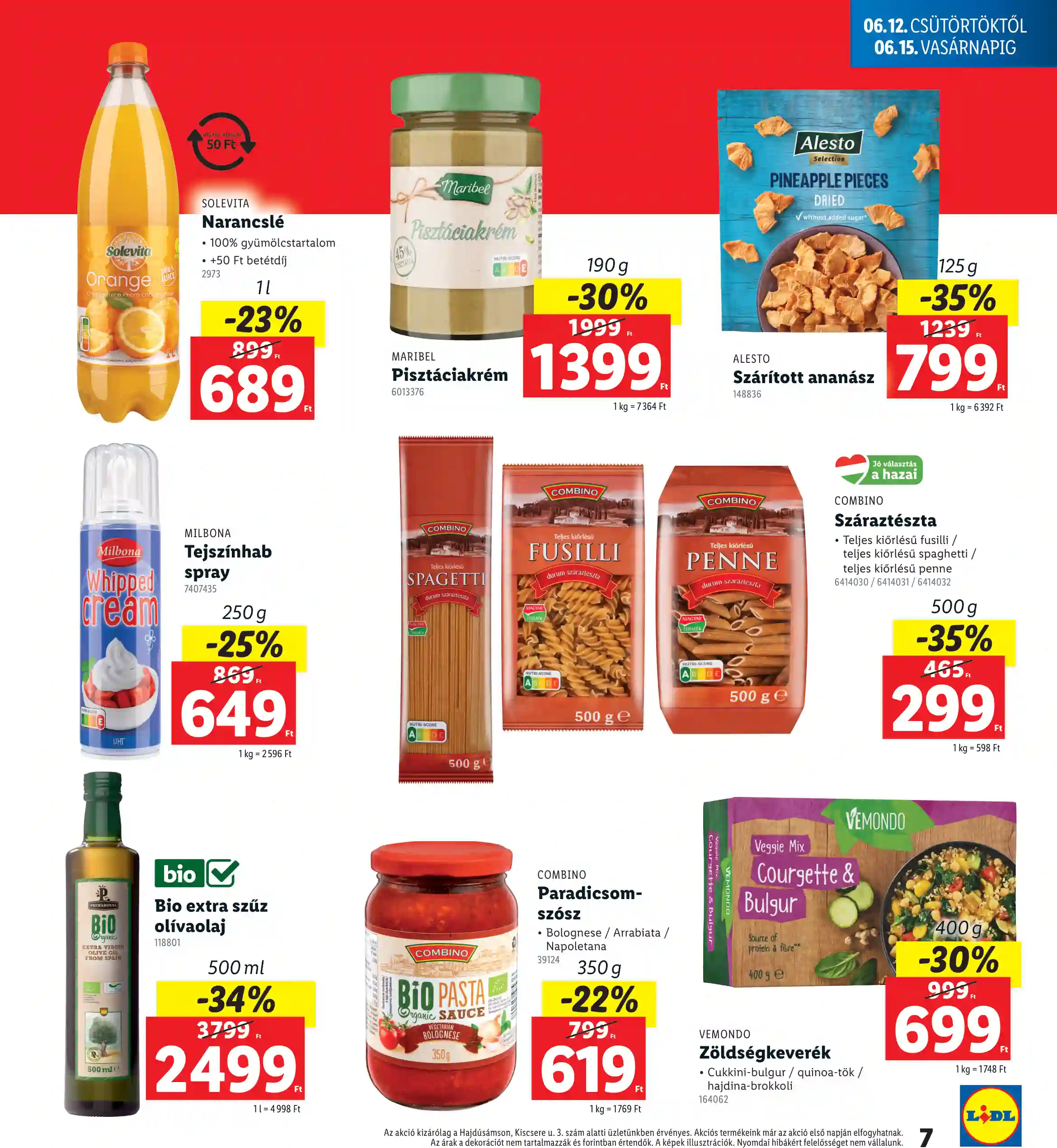Lidl akciós újság 24. hét (Nyitási akciók – Hajdúsámson) (9 oldal)