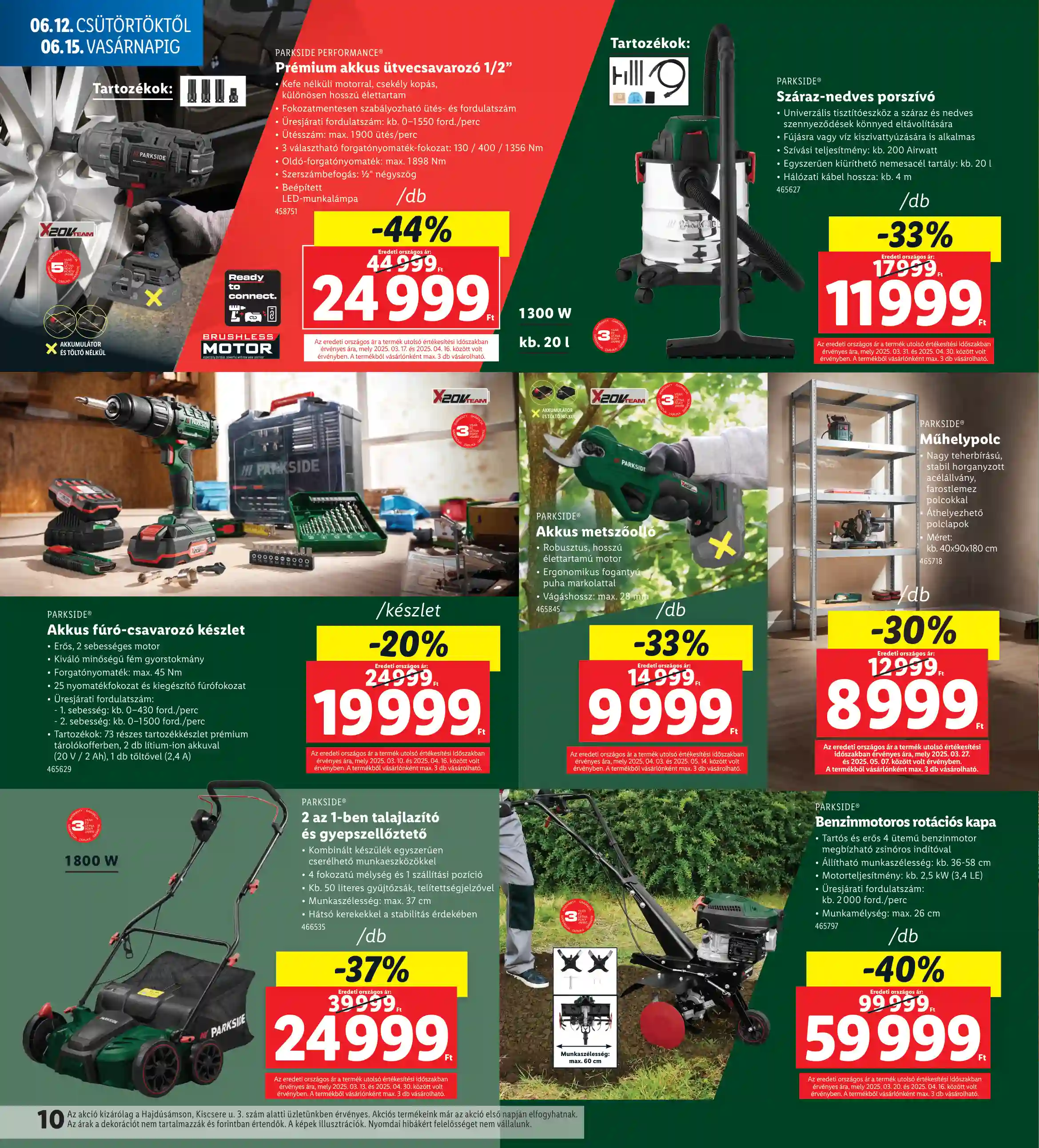 Lidl akciós újság 24. hét (Nyitási akciók – Hajdúsámson) (12 oldal)