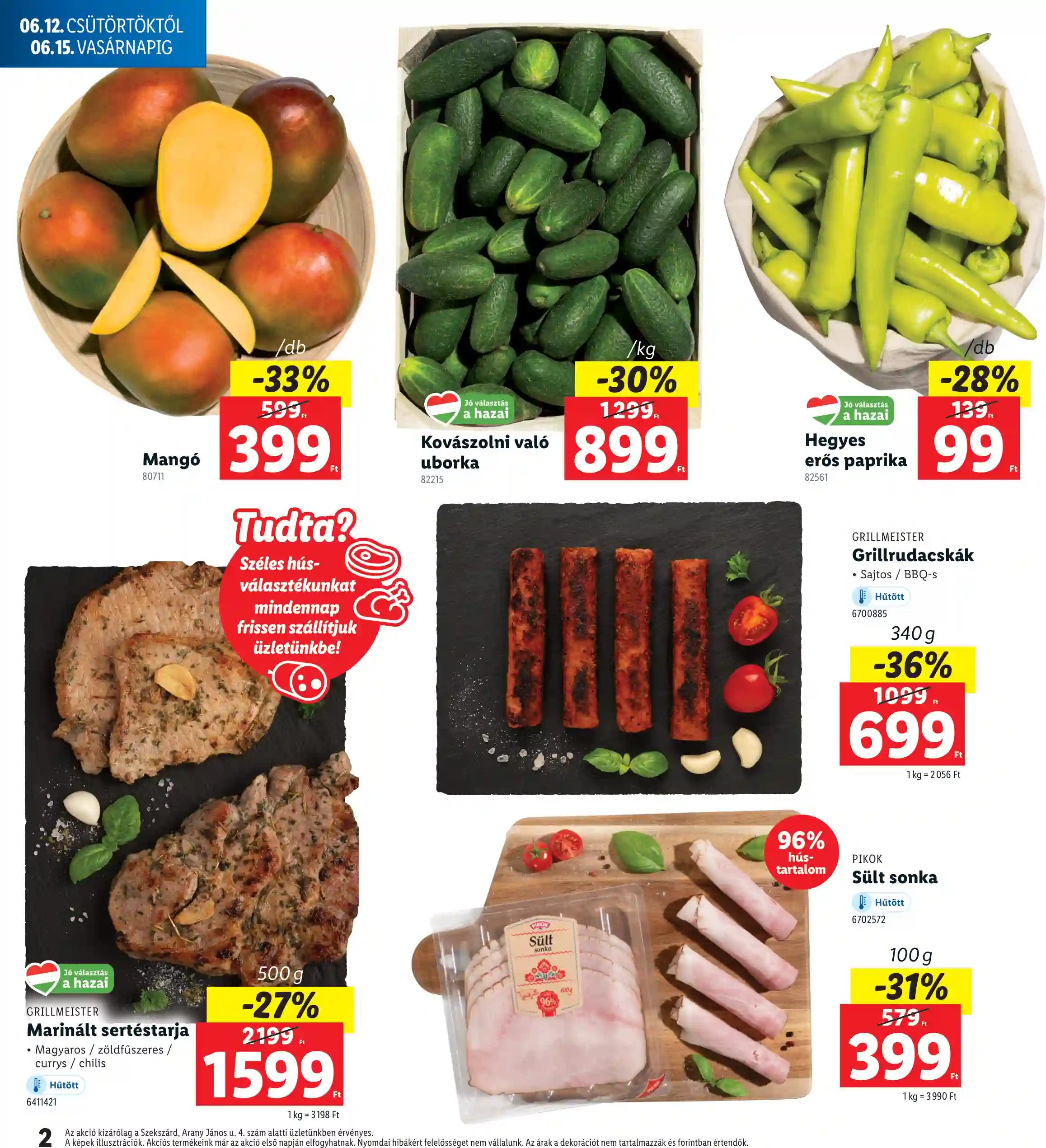 Lidl akciós újság 24. hét (Regionális akciók – Szekszárd) (2 oldal)