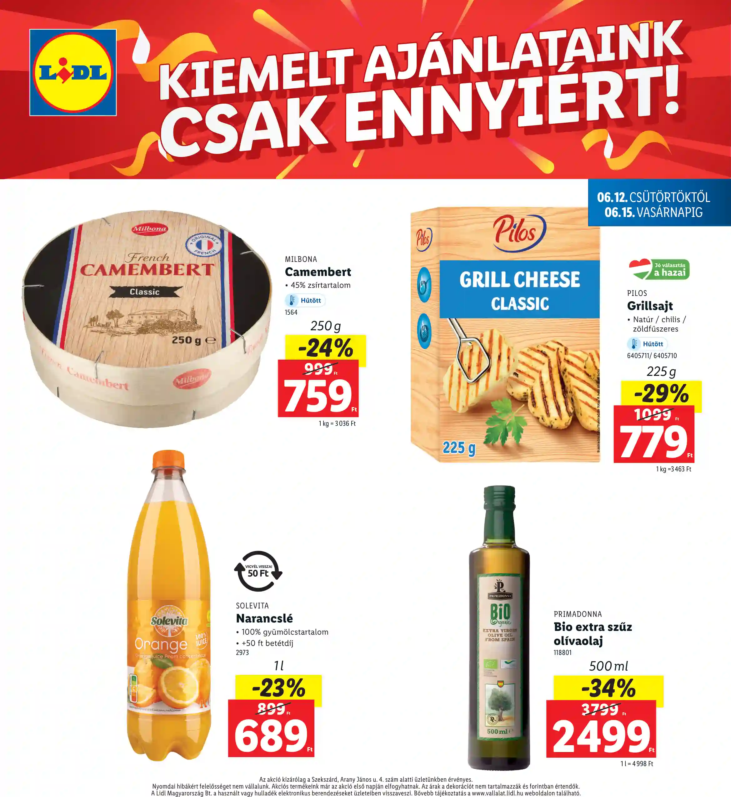 Lidl akciós újság 24. hét (Regionális akciók – Szekszárd) (4 oldal)