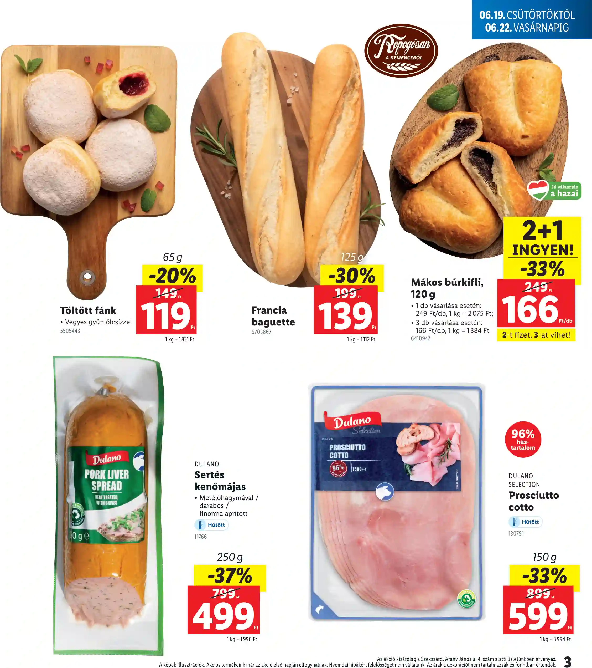 Lidl akciós újság 25. hét (Regionális akciók – Szekszárd) (3 oldal)