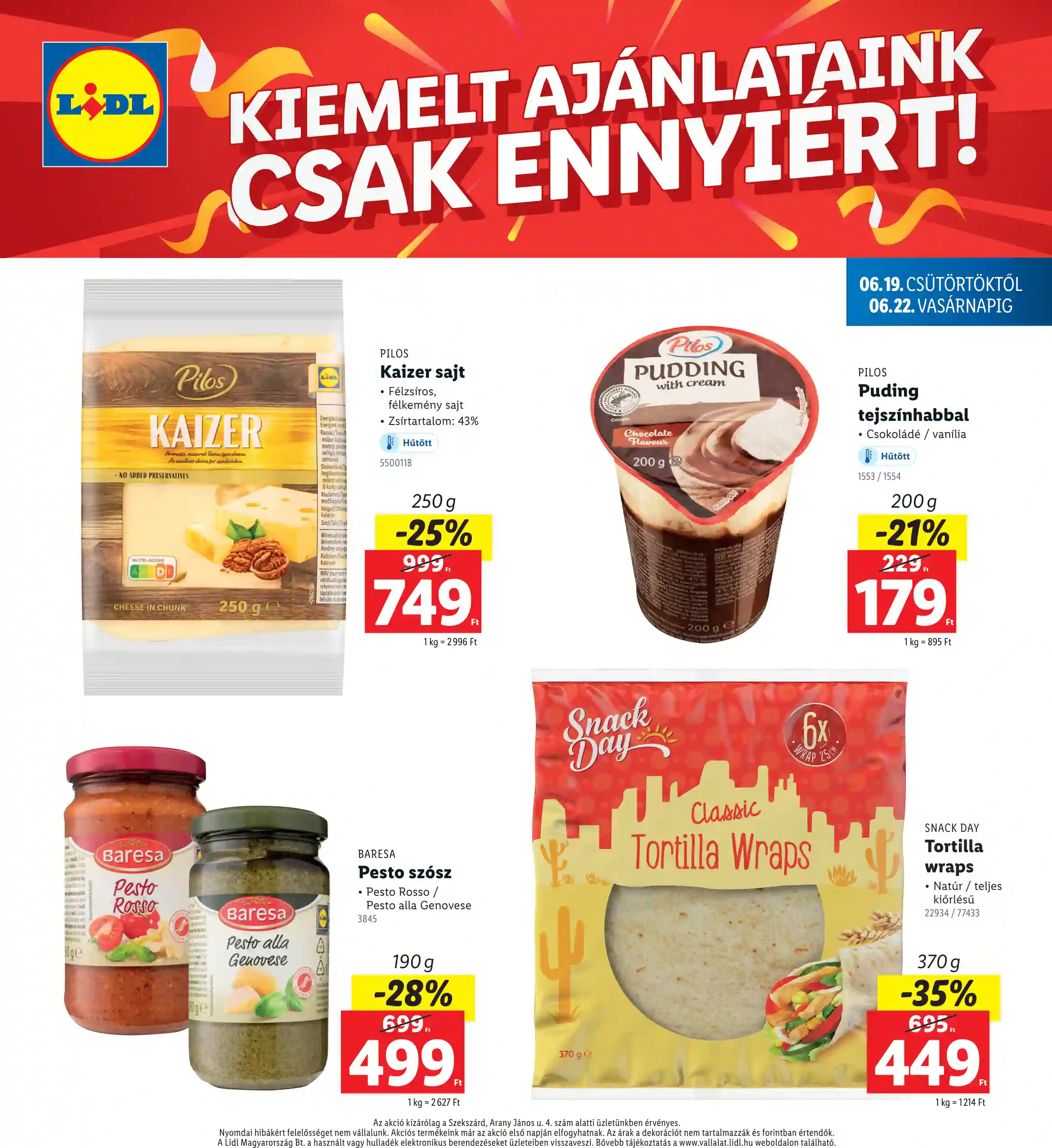 Lidl akciós újság 25. hét (Regionális akciók – Szekszárd) (4 oldal)