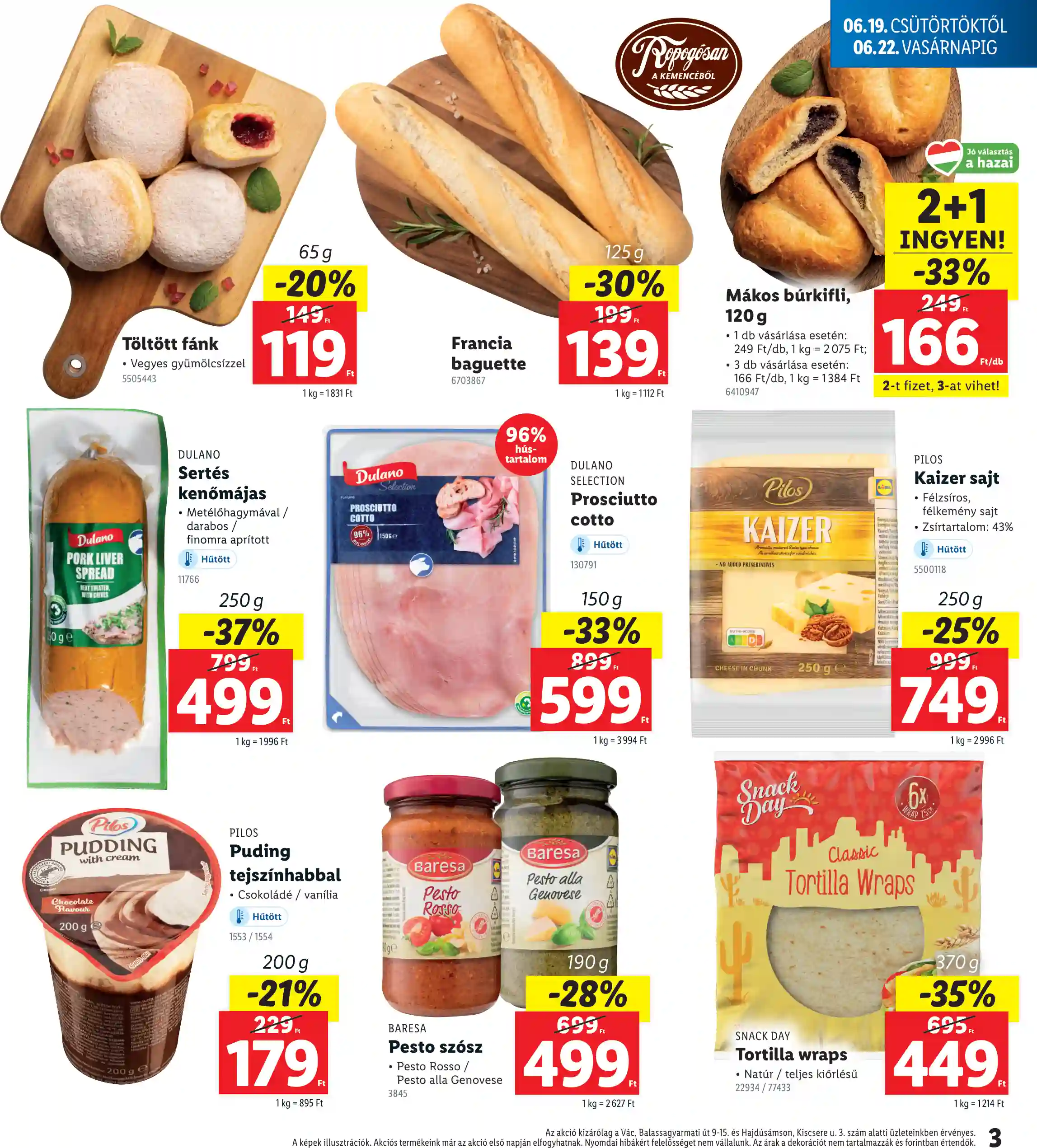 Lidl akciós újság 25. hét (Regionális akciók) (3 oldal)