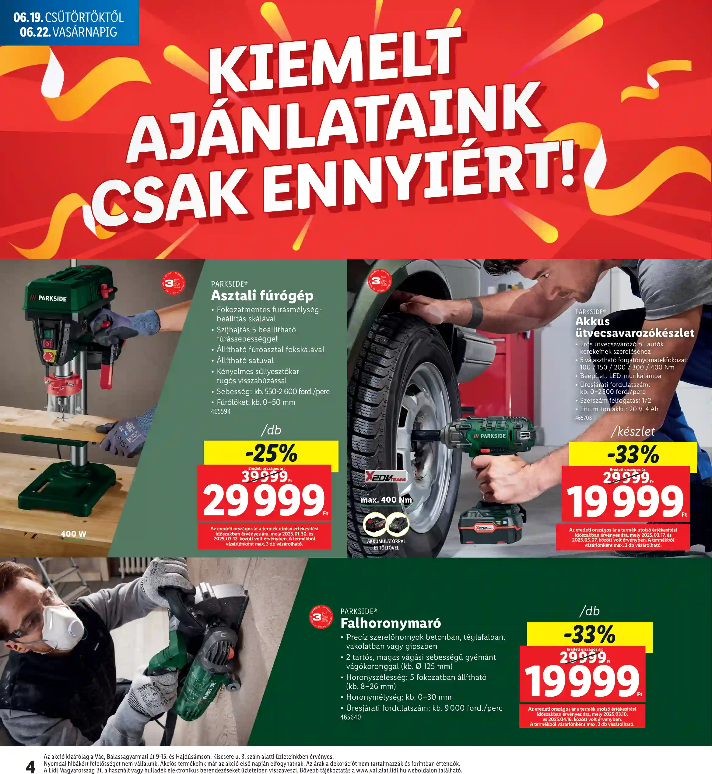Lidl akciós újság 25. hét (Regionális akciók) (4 oldal)