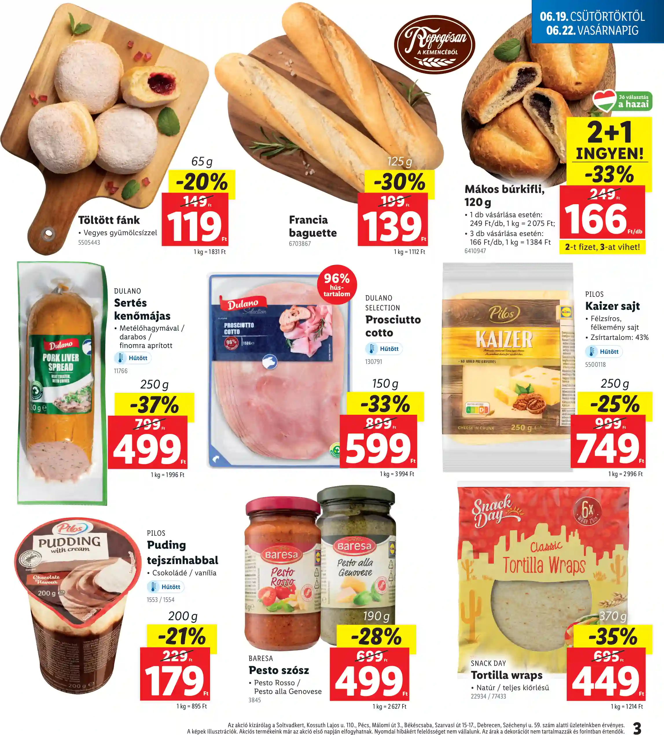 Lidl akciós újság 25. hét (Regionális akciók) (3 oldal)