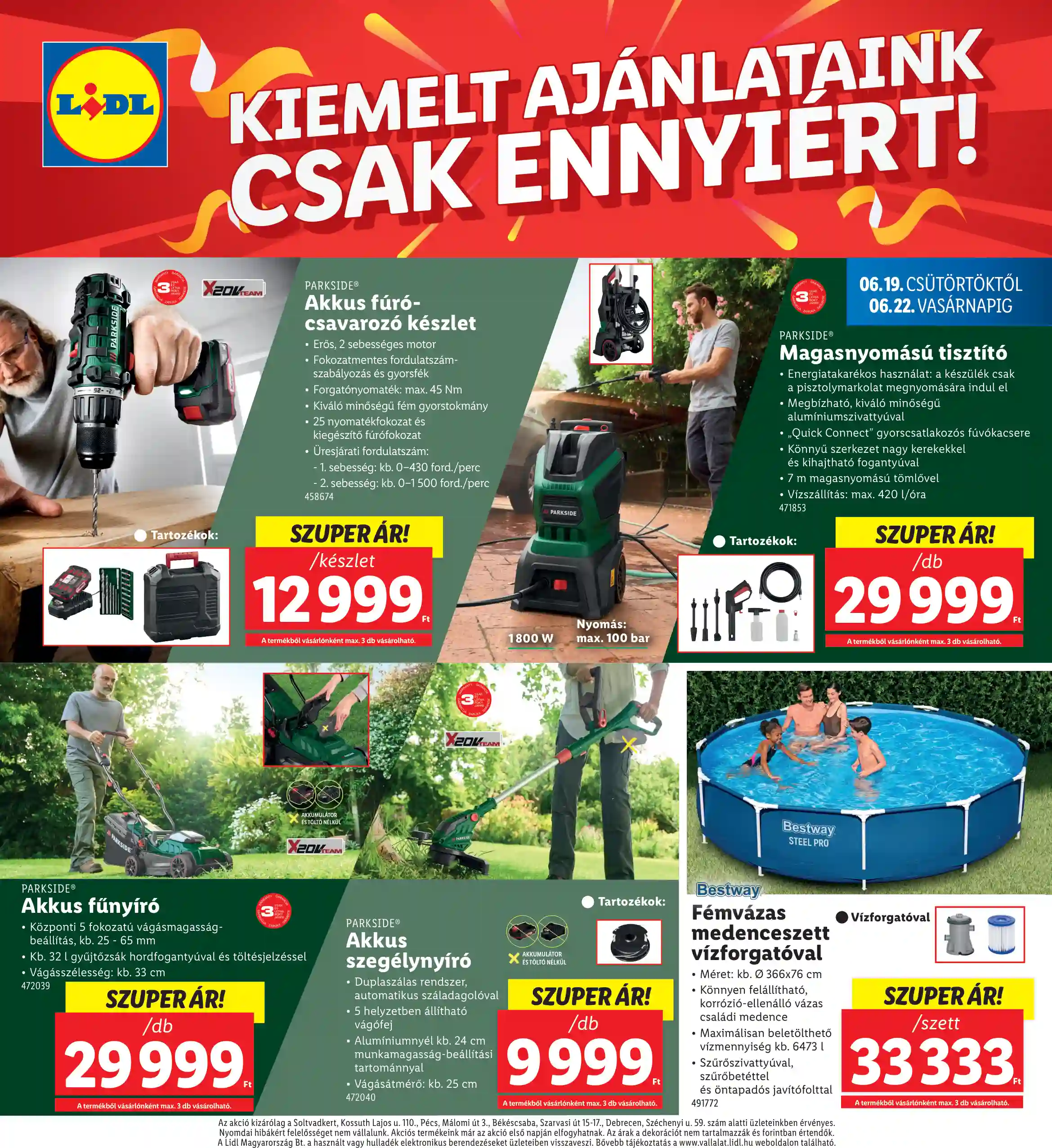 Lidl akciós újság 25. hét (Regionális akciók) (4 oldal)