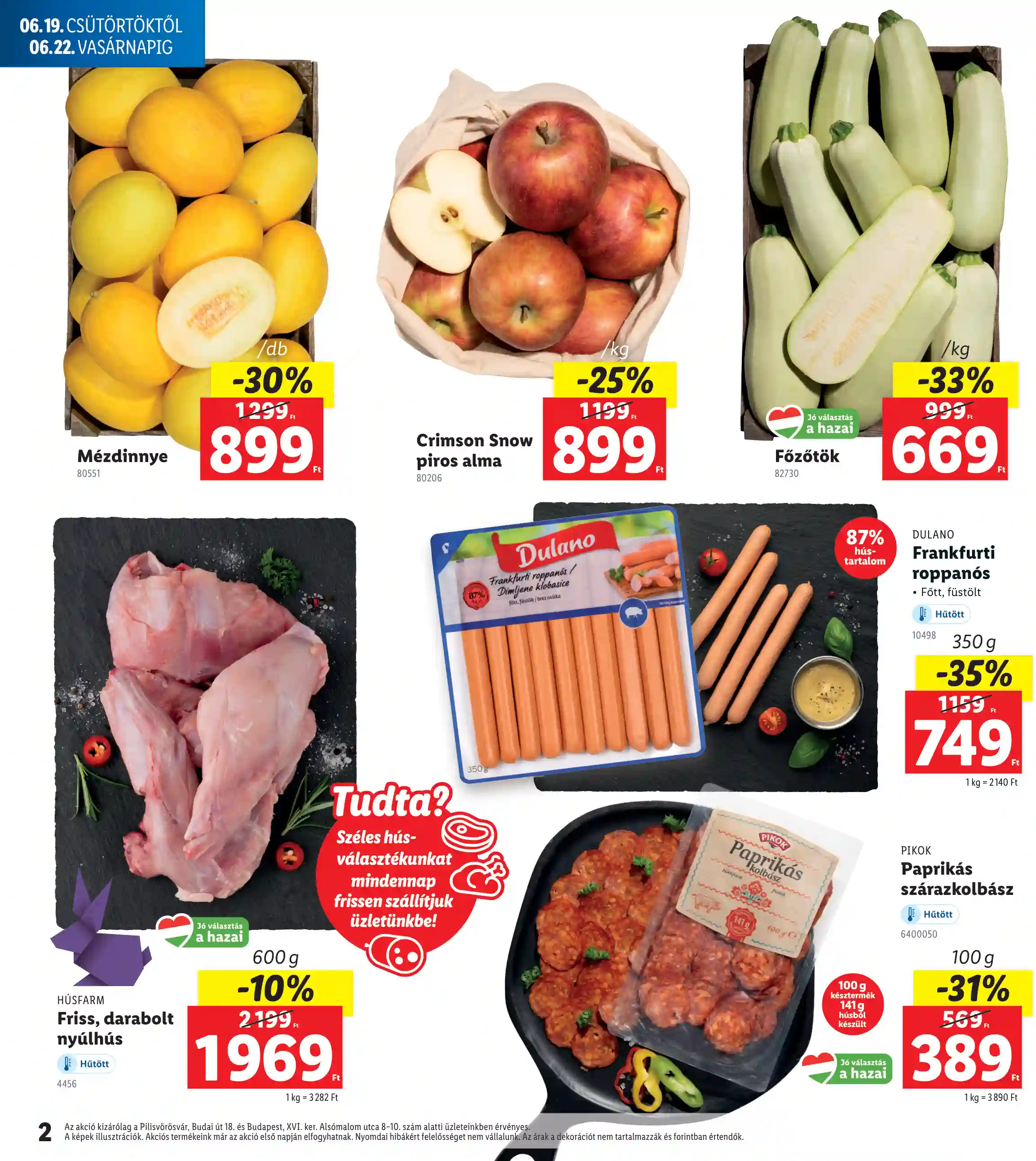 Lidl akciós újság 25. hét (Regionális akciók) (2 oldal)