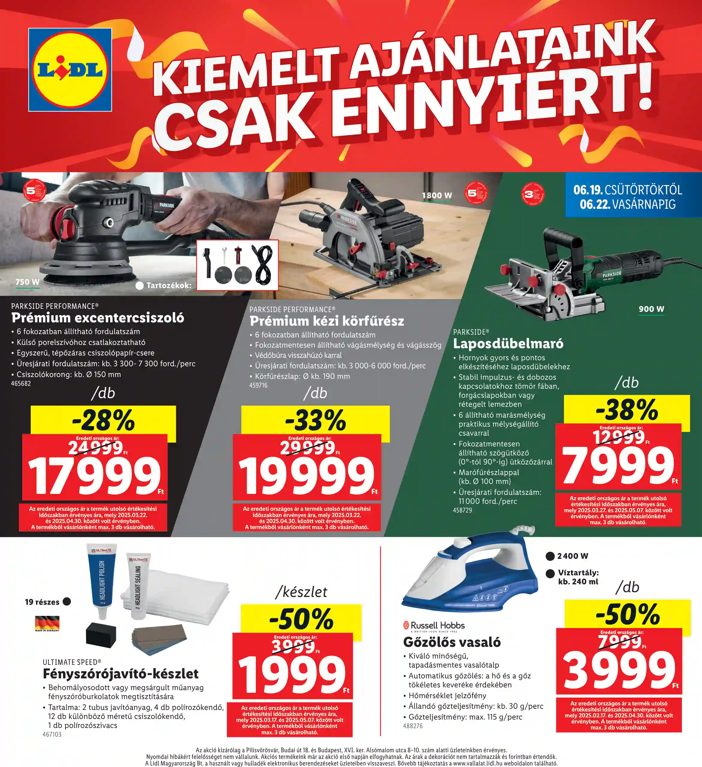 Lidl akciós újság 25. hét (Regionális akciók) (4 oldal)