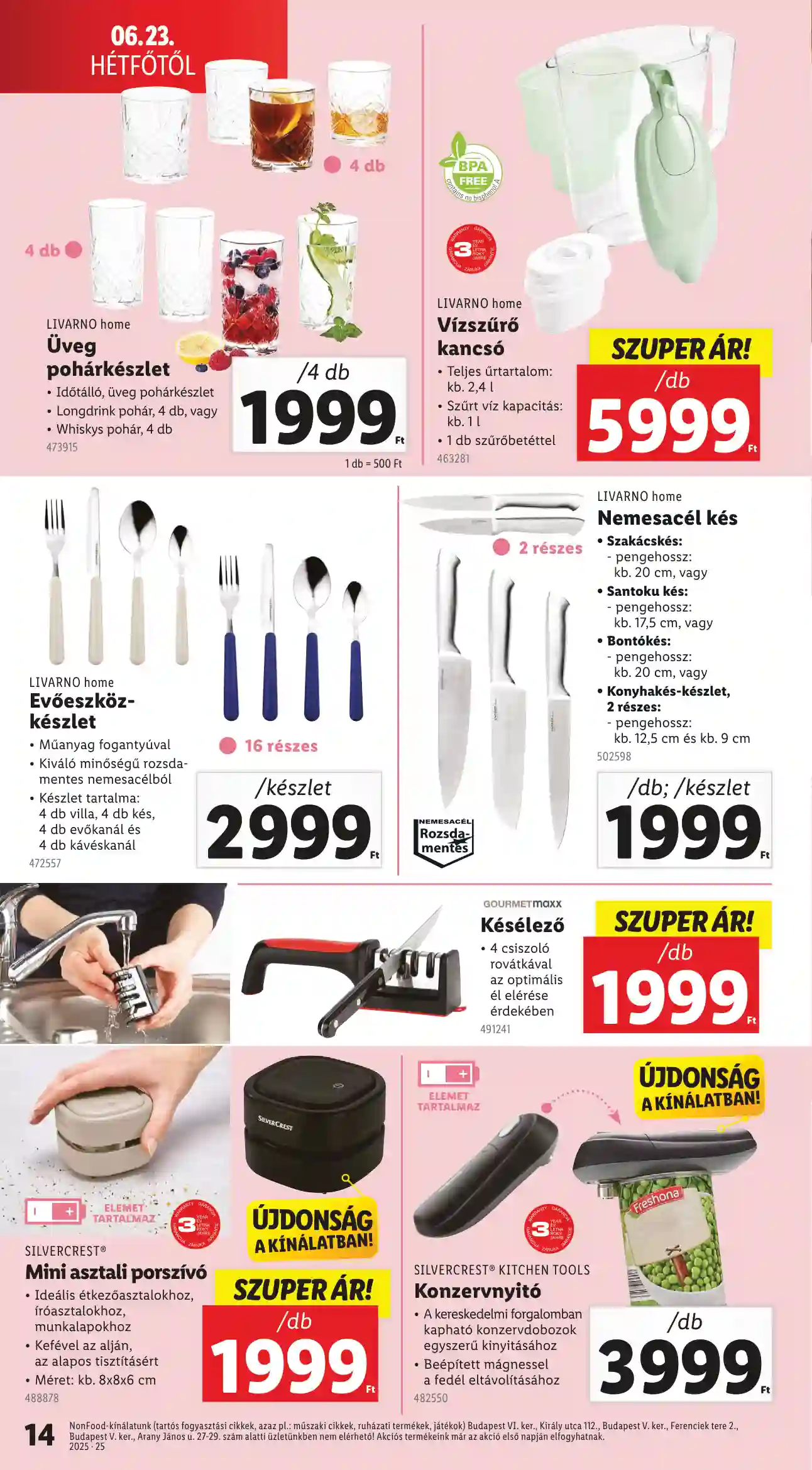 Lidl akciós újság 25. hét (Érvényes 06.19-től) (6 oldal)