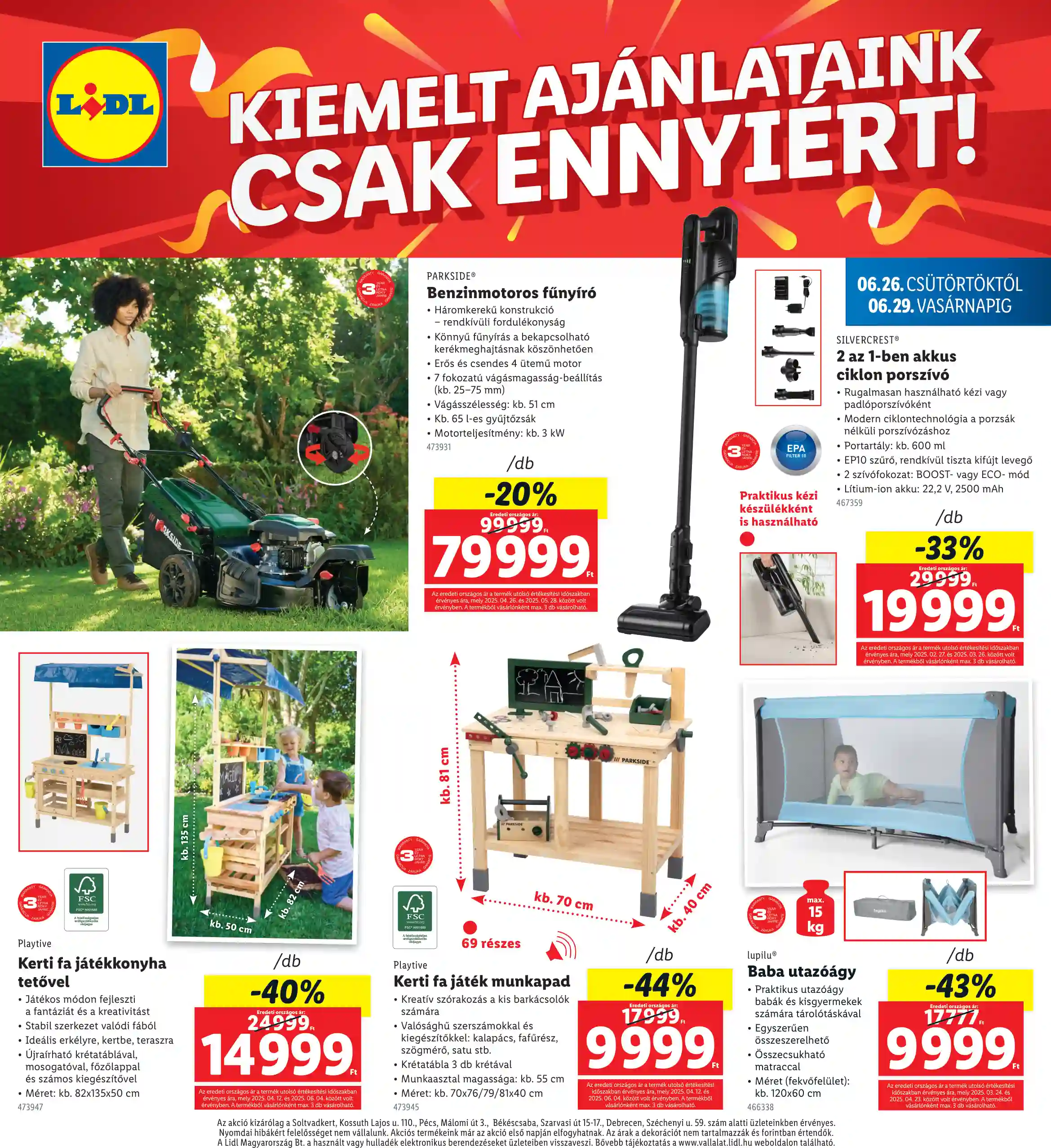 Lidl akciós újság 26. hét (Regionális akciók) (4 oldal)