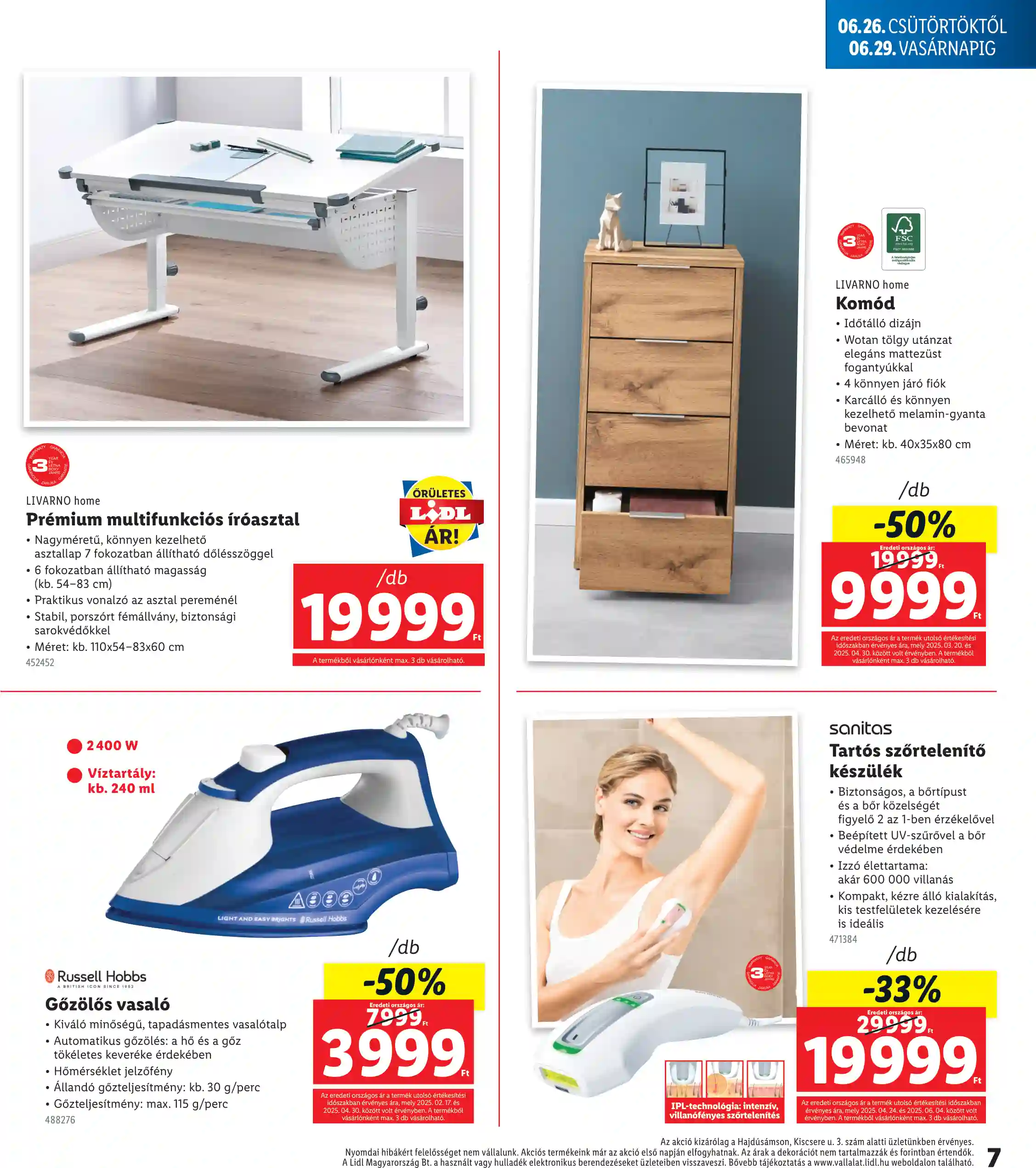 Lidl akciós újság 26. hét (Regionális akciók – Hajdúsámson) (7 oldal)
