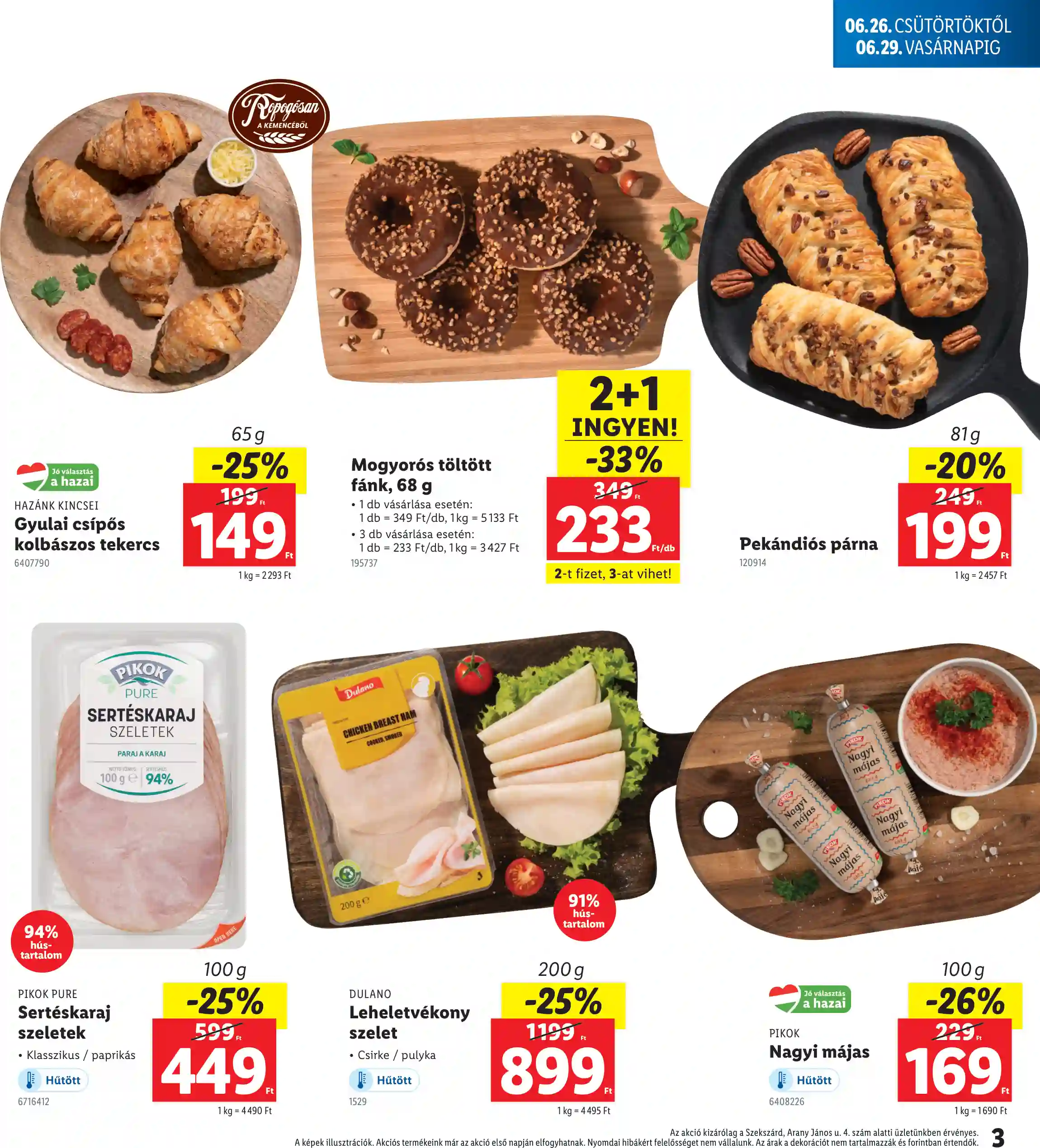 Lidl akciós újság 26. hét (Regionális akciók – Szekszárd) (3 oldal)