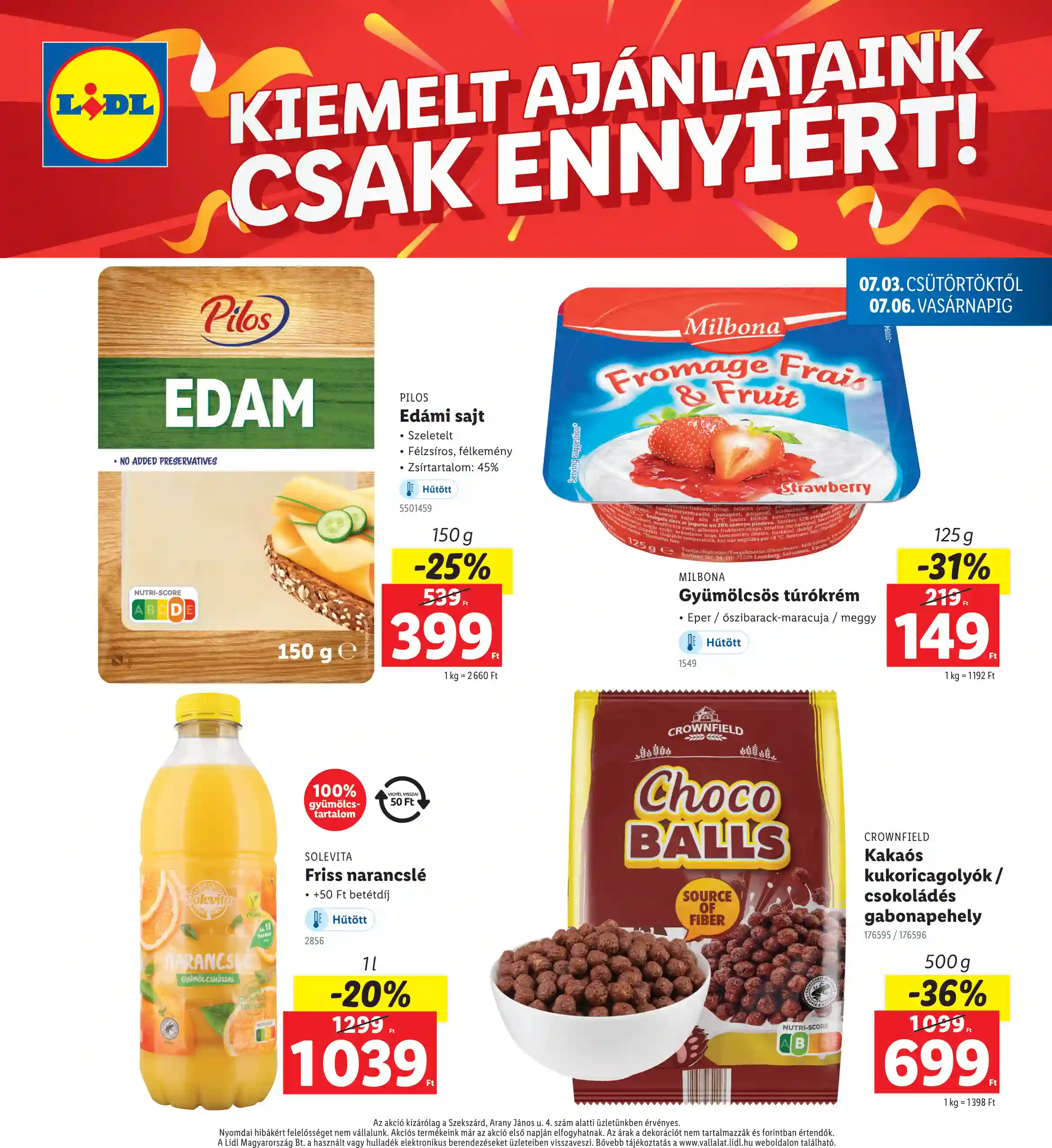 Lidl akciós újság 27. hét (Regionális akciók – Szekszárd) (4 oldal)