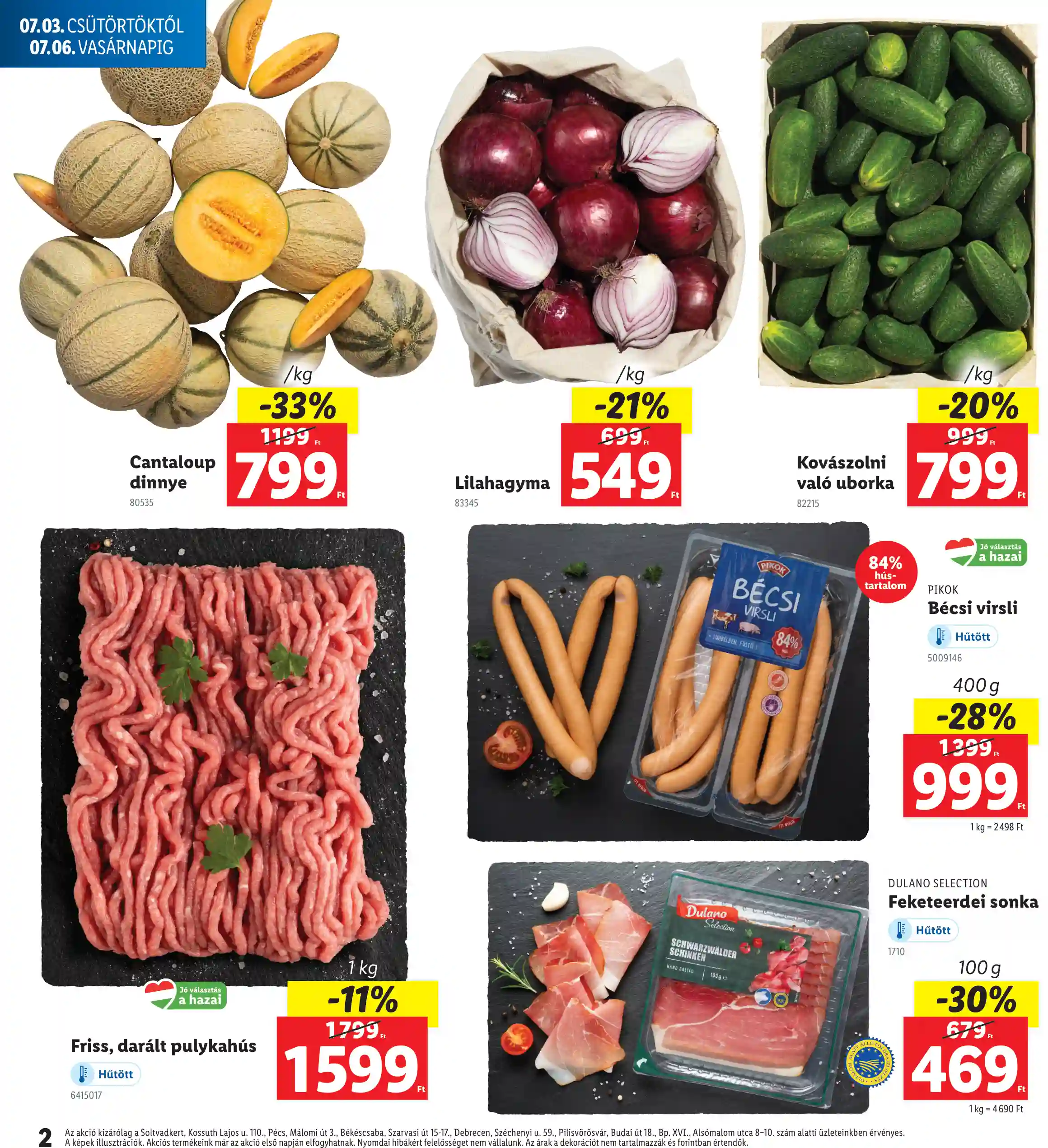 Lidl akciós újság 27. hét (Regionális akciók) (2 oldal)