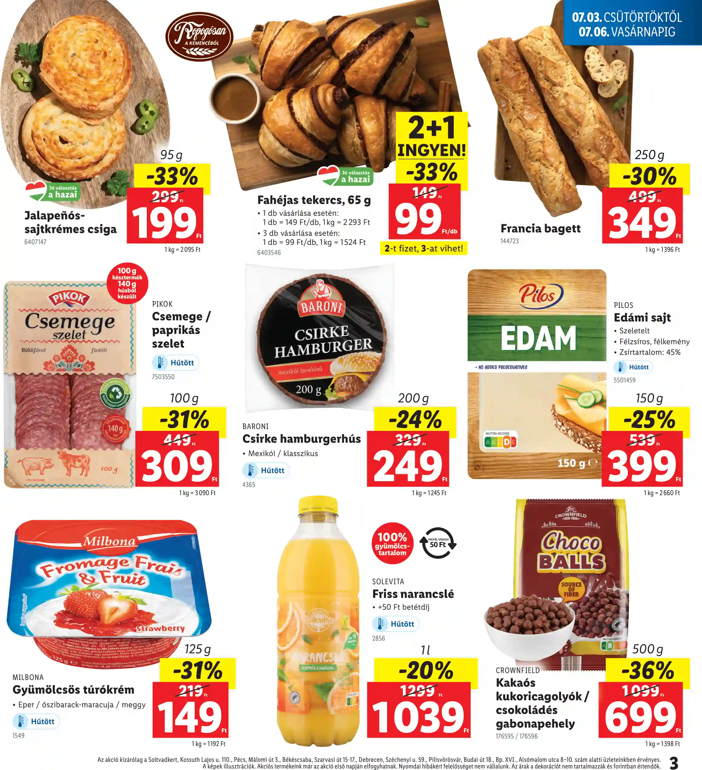 Lidl akciós újság 27. hét (Regionális akciók) (3 oldal)